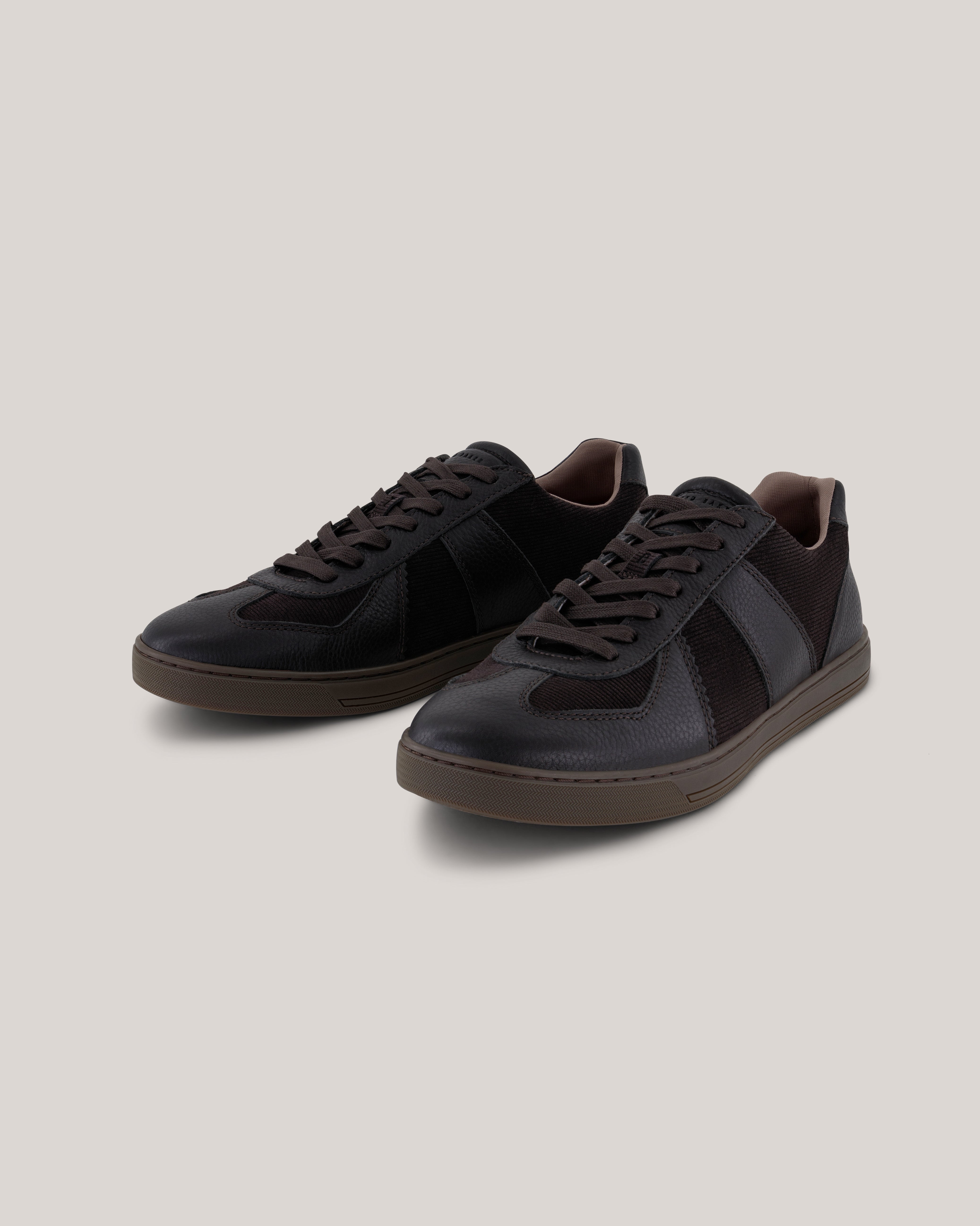 Bishpwd Leather Sneaker Dk-Brown