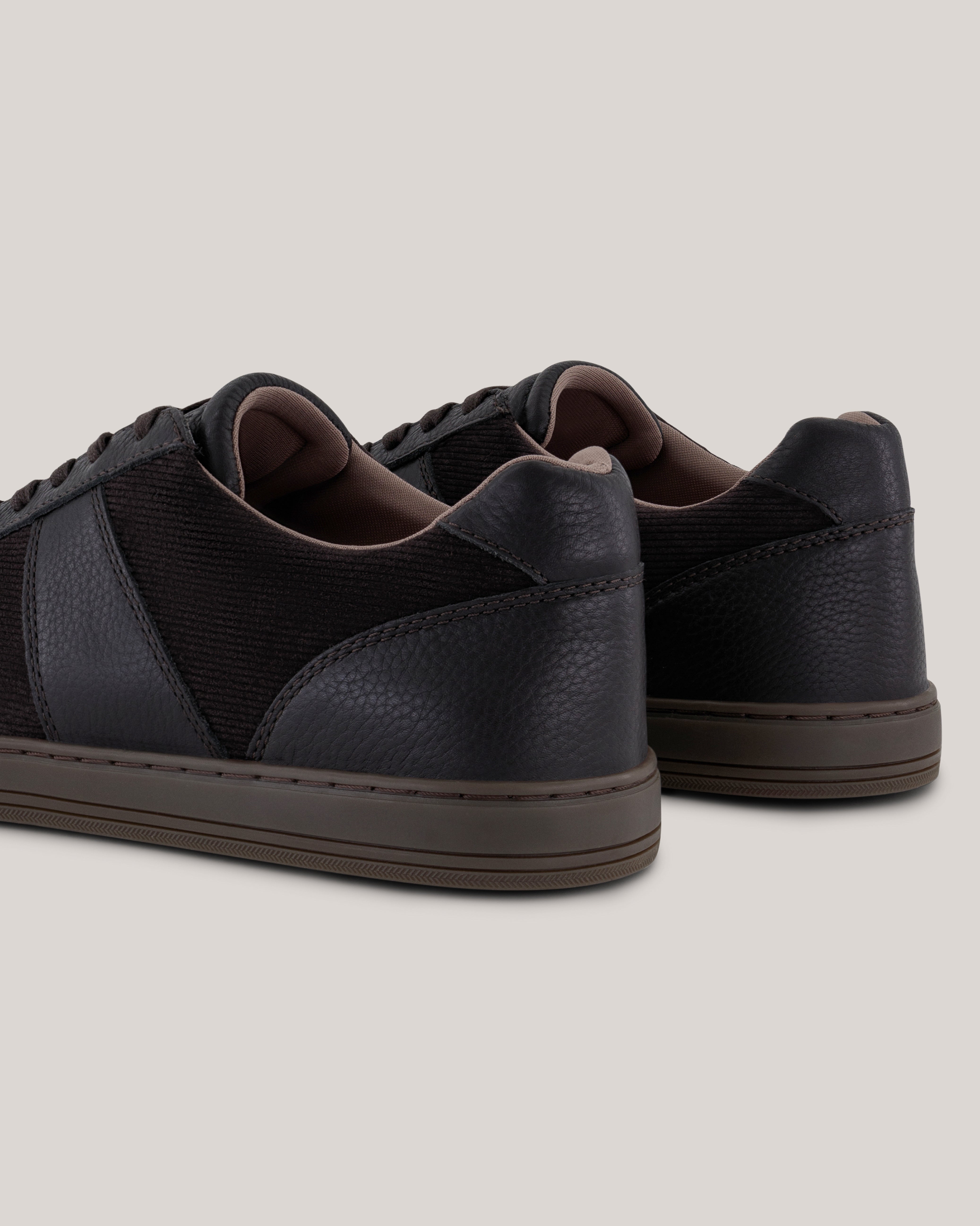 Bishpwd Leather Sneaker Dk-Brown