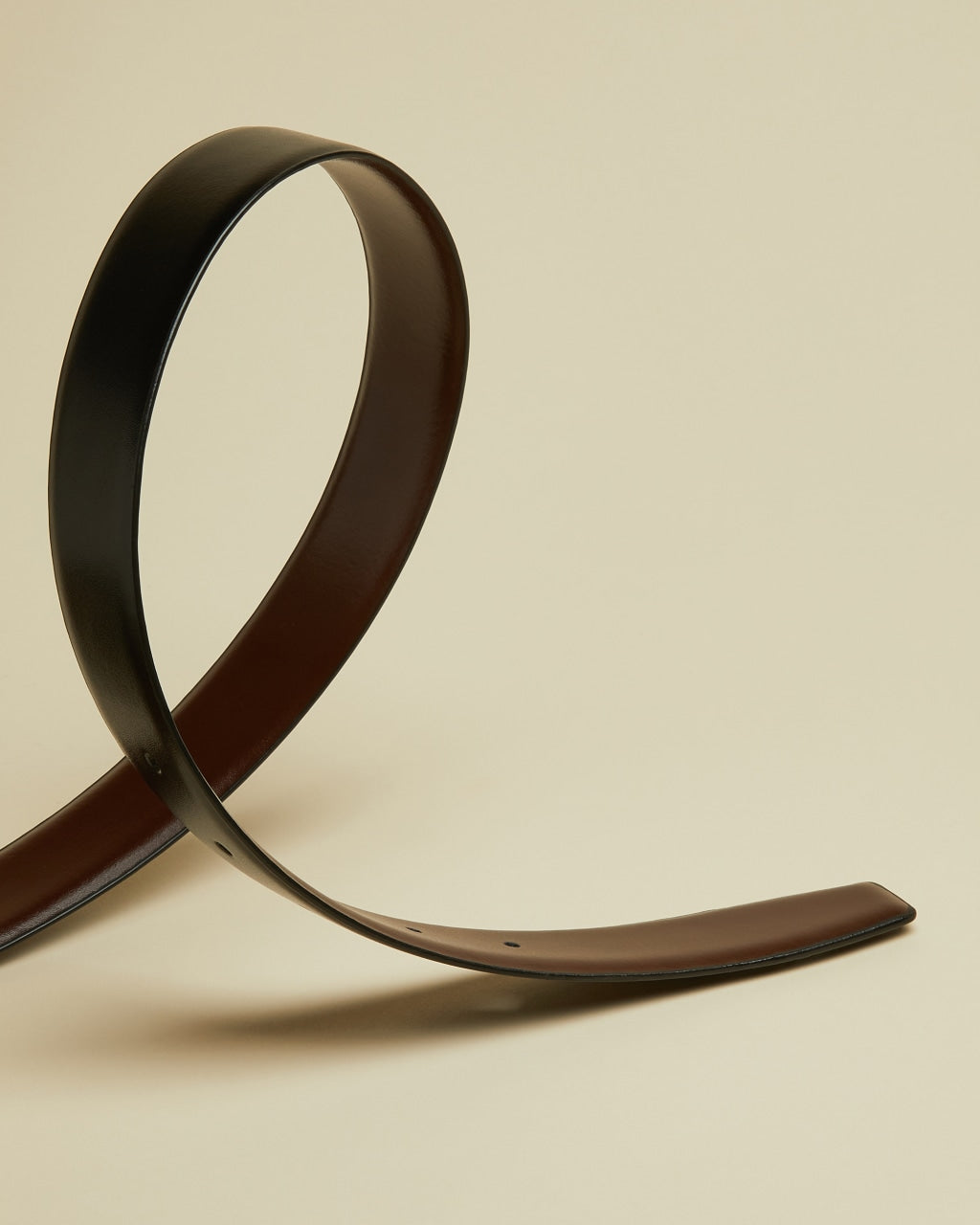 Connary Reversible Leather Belt Black