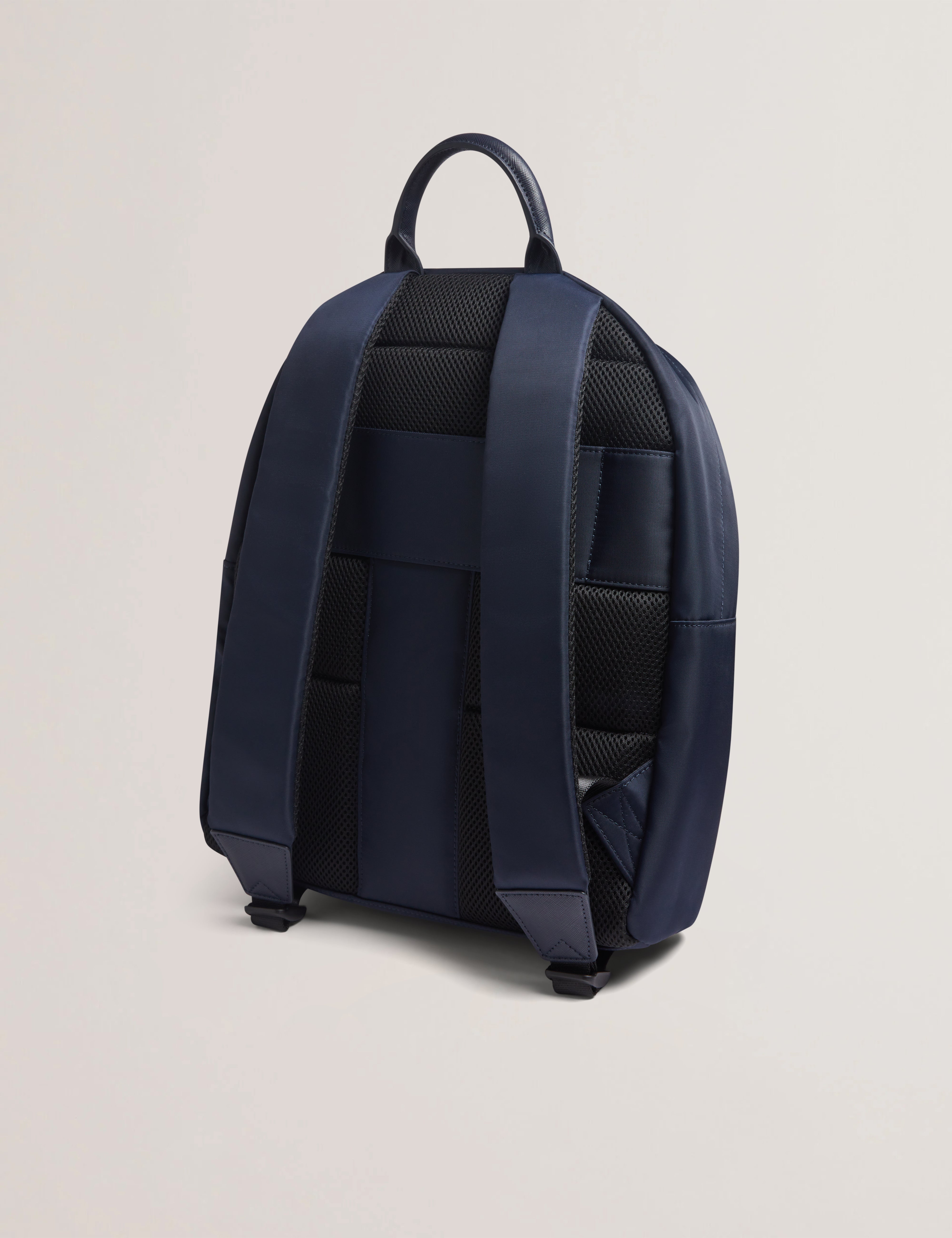 Rucken Core Twill Pu Striped Backpack Navy