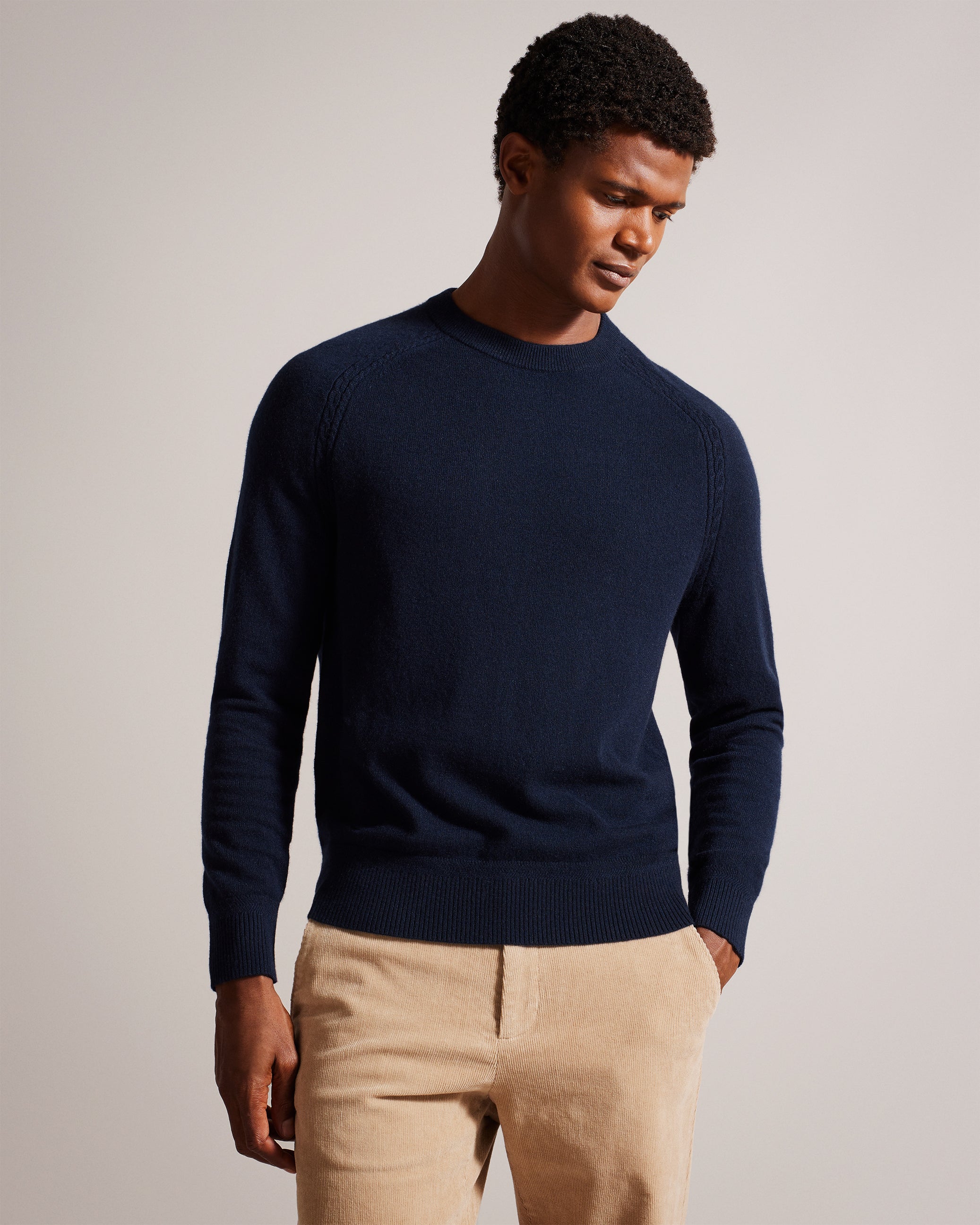Buy Glant Pure Cashmere Jumper Navy For Men Ted Baker UAE