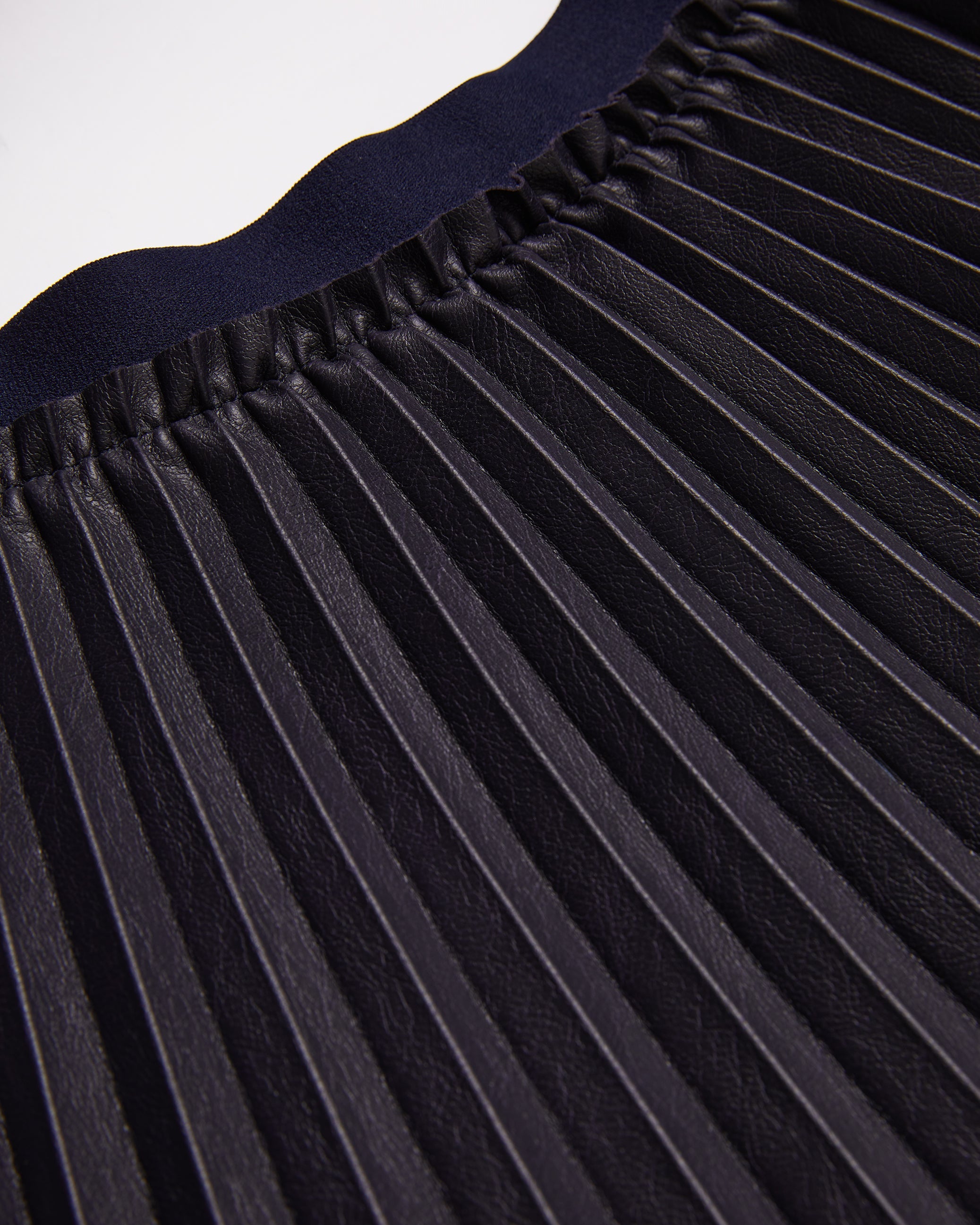 Buy Liydah Faux Leather Pleated Skirt Navy For Women Ted Baker UAE