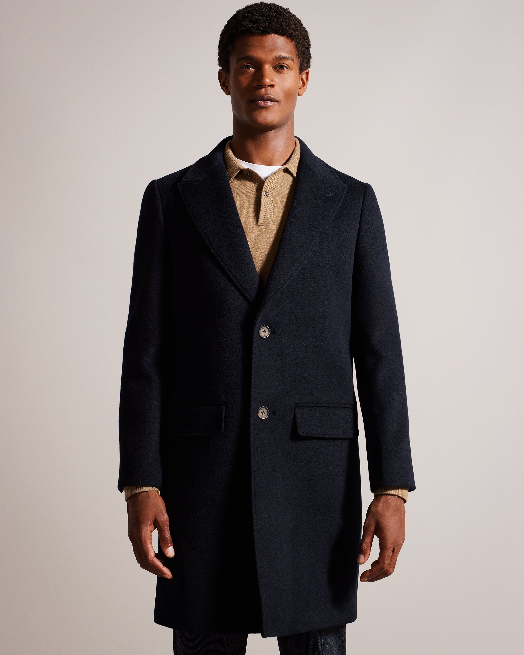 Wilding Wool Blend Peacoat Navy