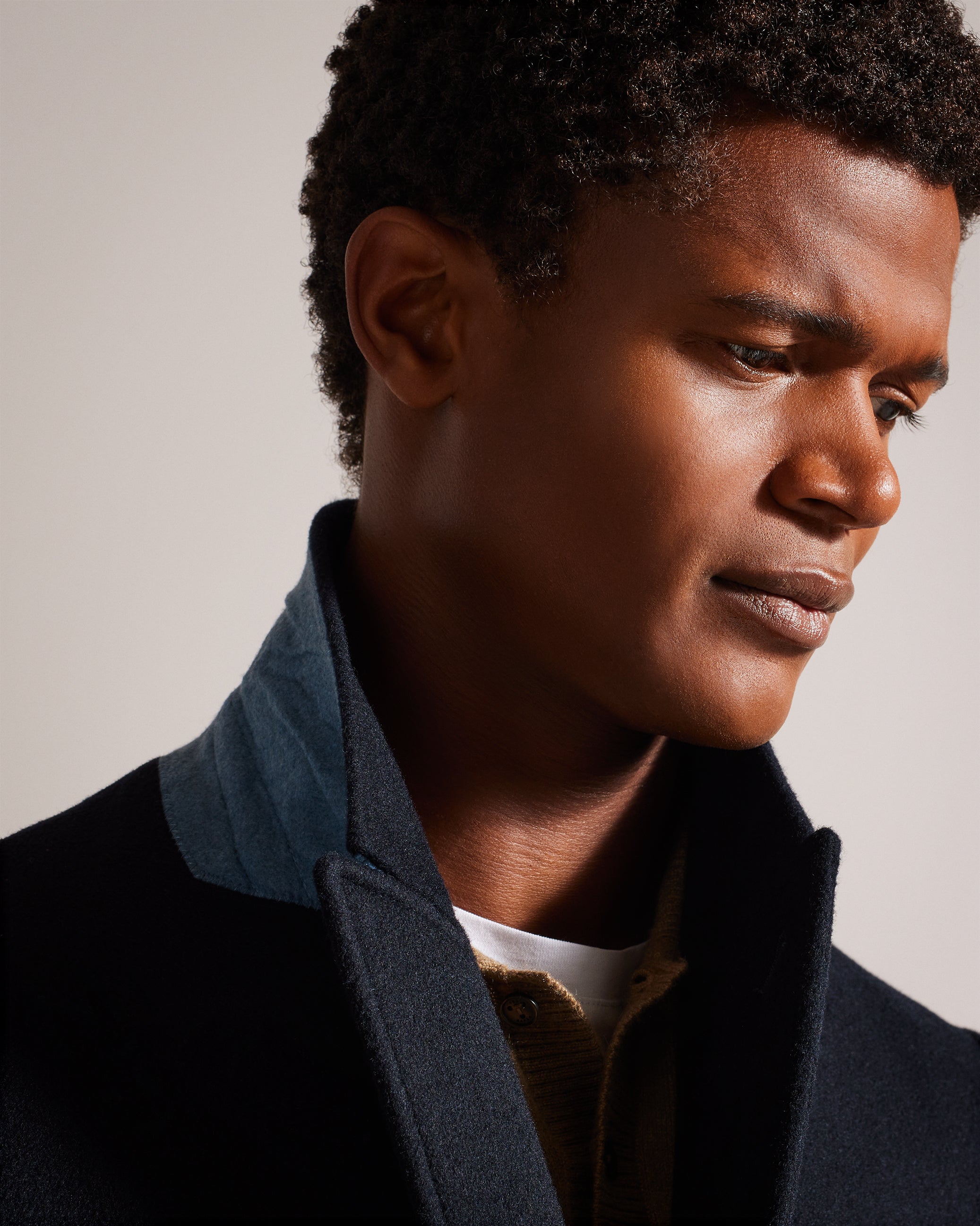 Wilding Wool Blend Peacoat Navy