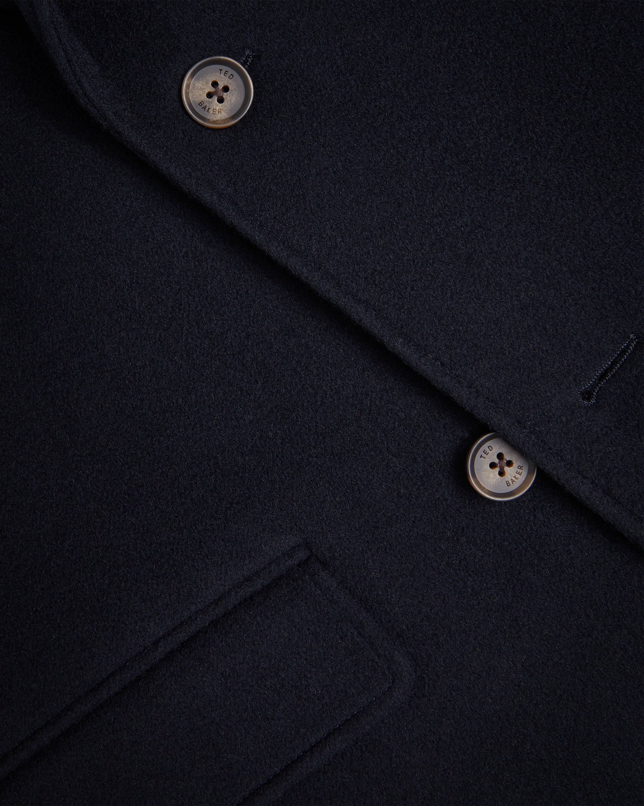 Wilding Wool Blend Peacoat Navy