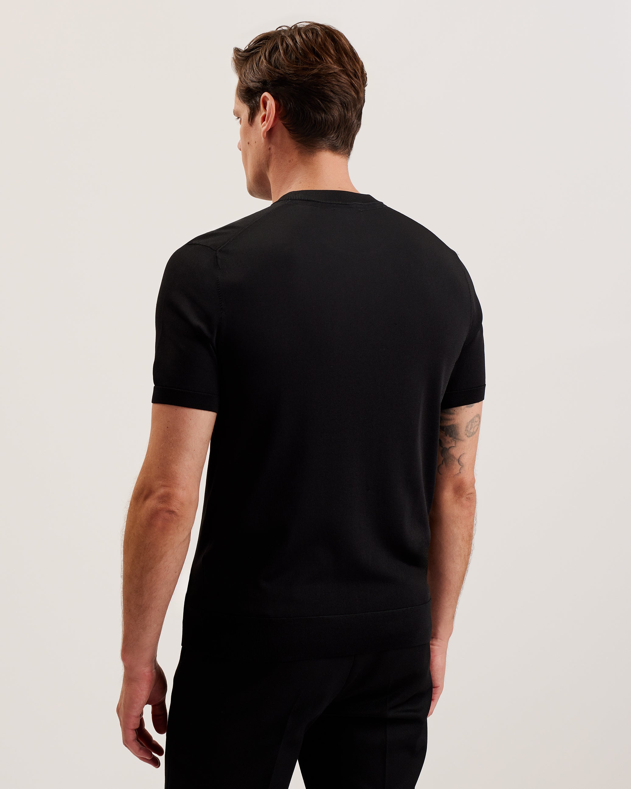 Reyon Short Sleeve Rayon T-Shirt Black