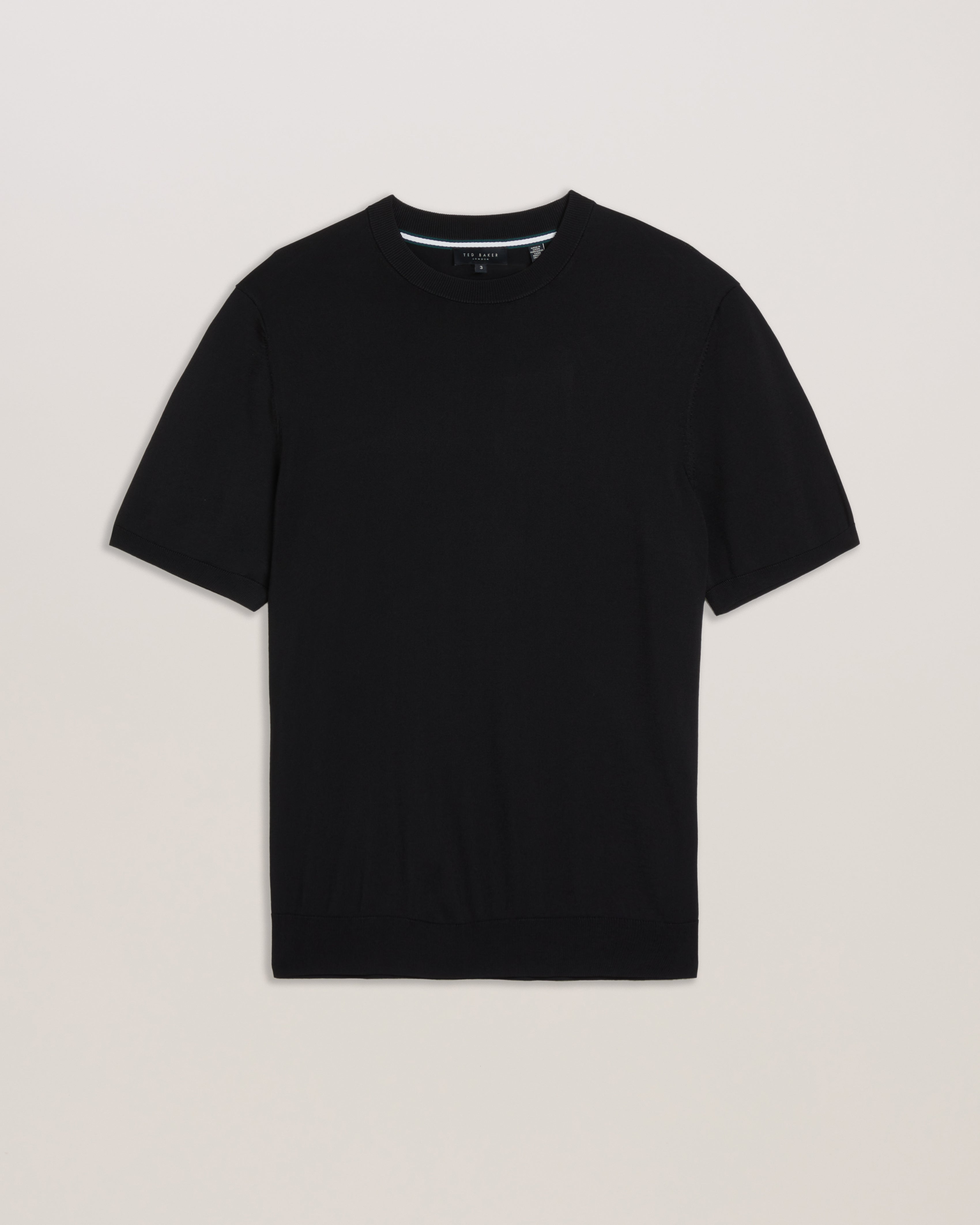 Reyon Short Sleeve Rayon T-Shirt Black