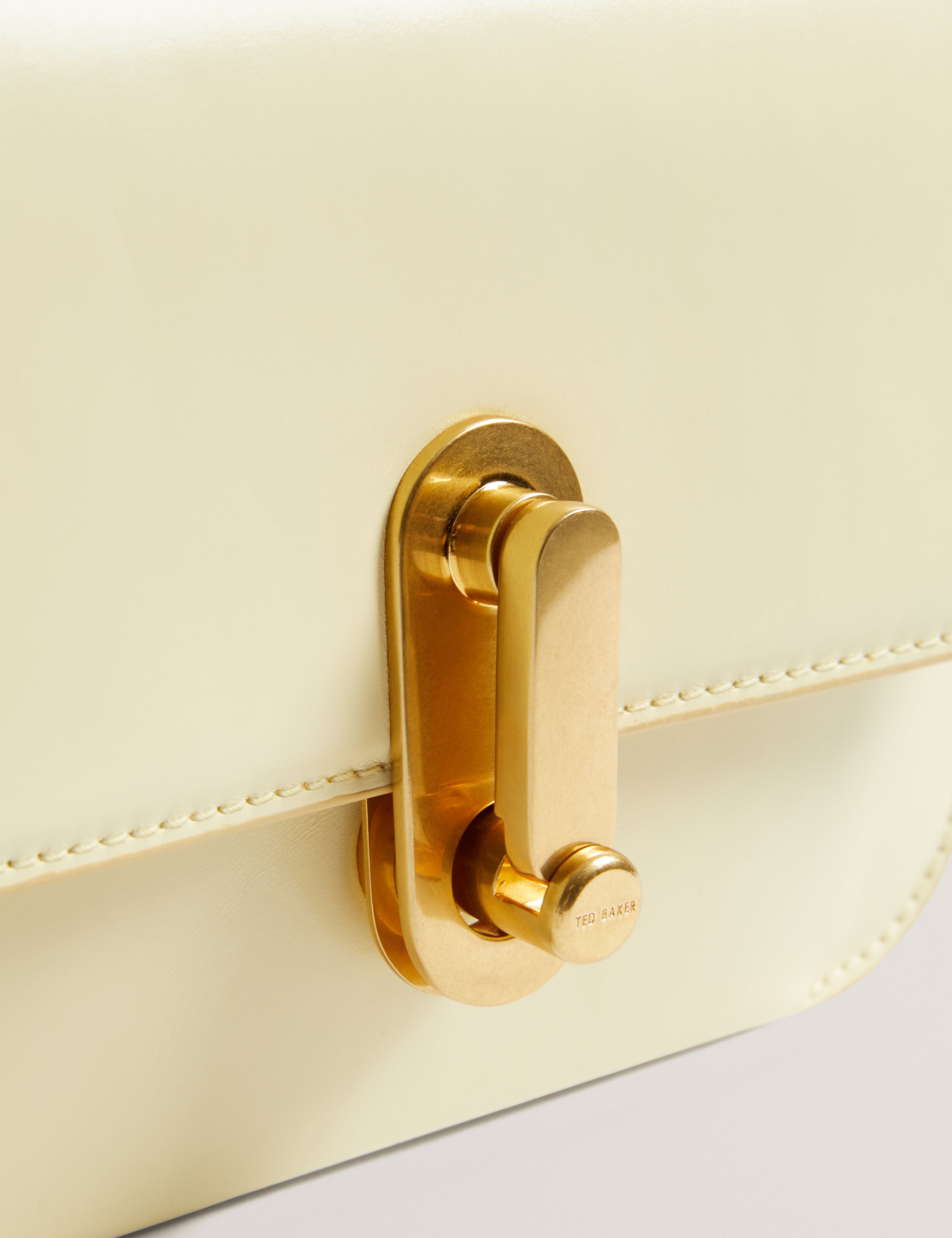 Kkaysa Polished Small Leather Crossb Lt-Yellow