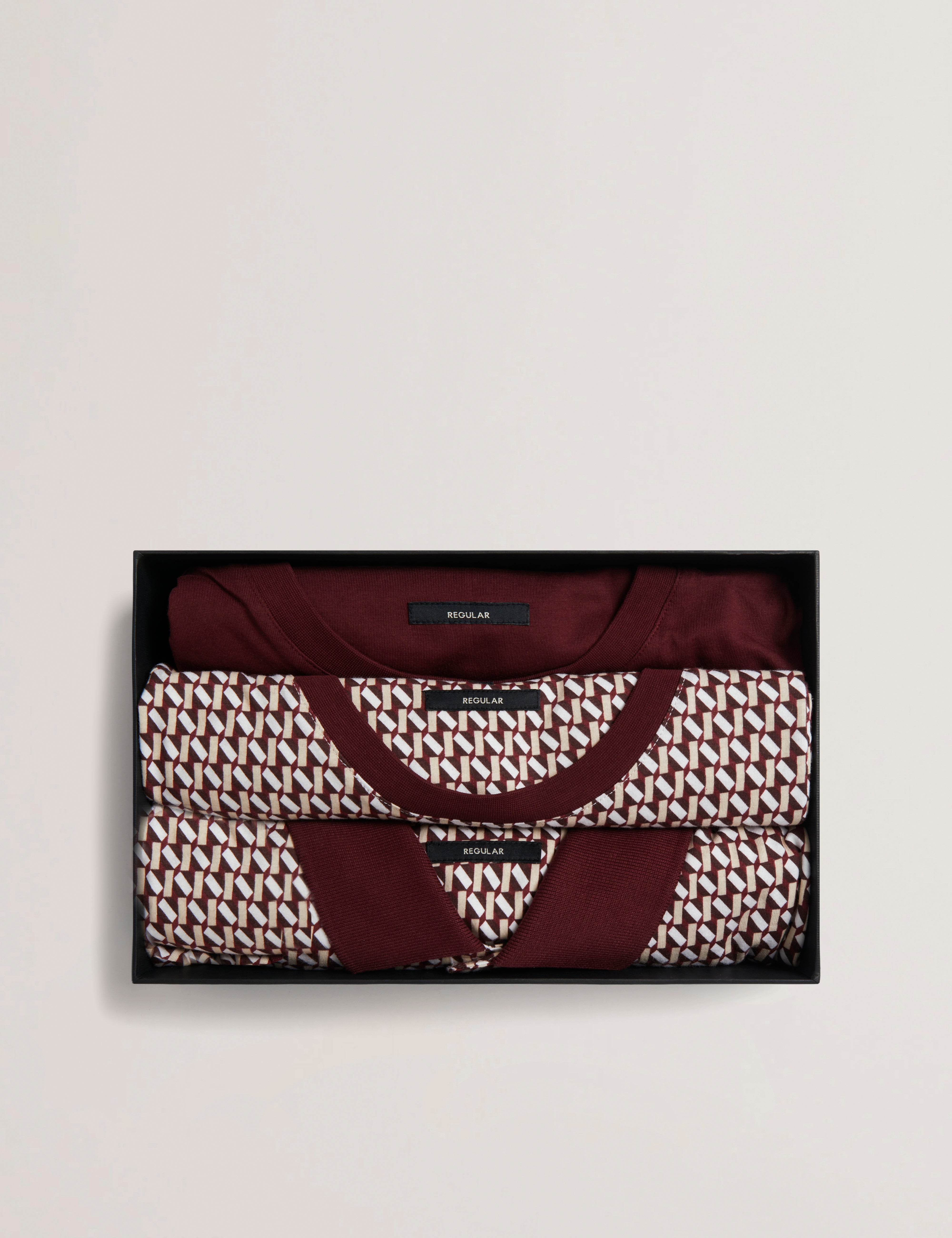 Sangs Short Sleeve Jersey Geo Multipack Maroon