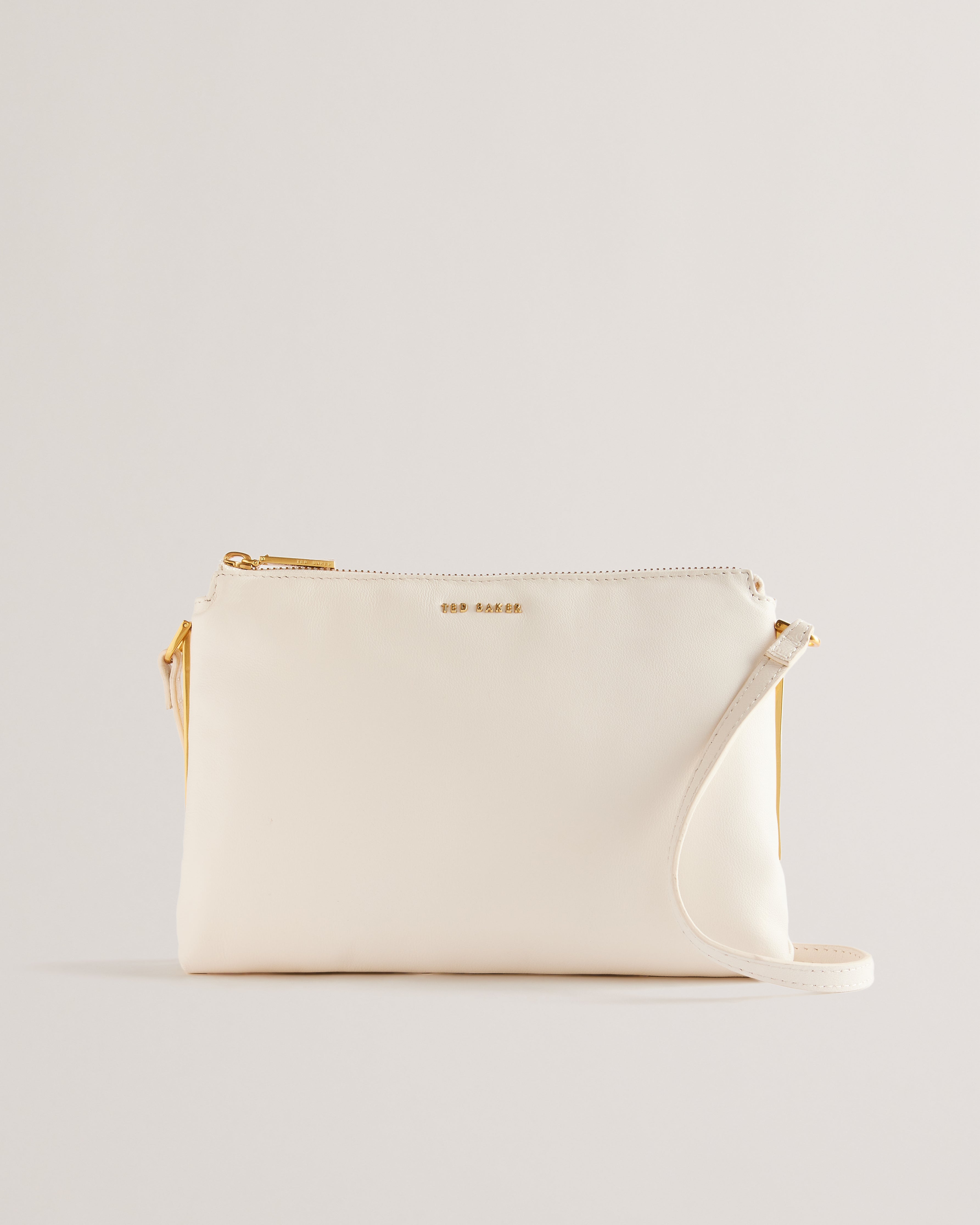 Samilly Slim Soft Quilted Crossbody Bag Ivory