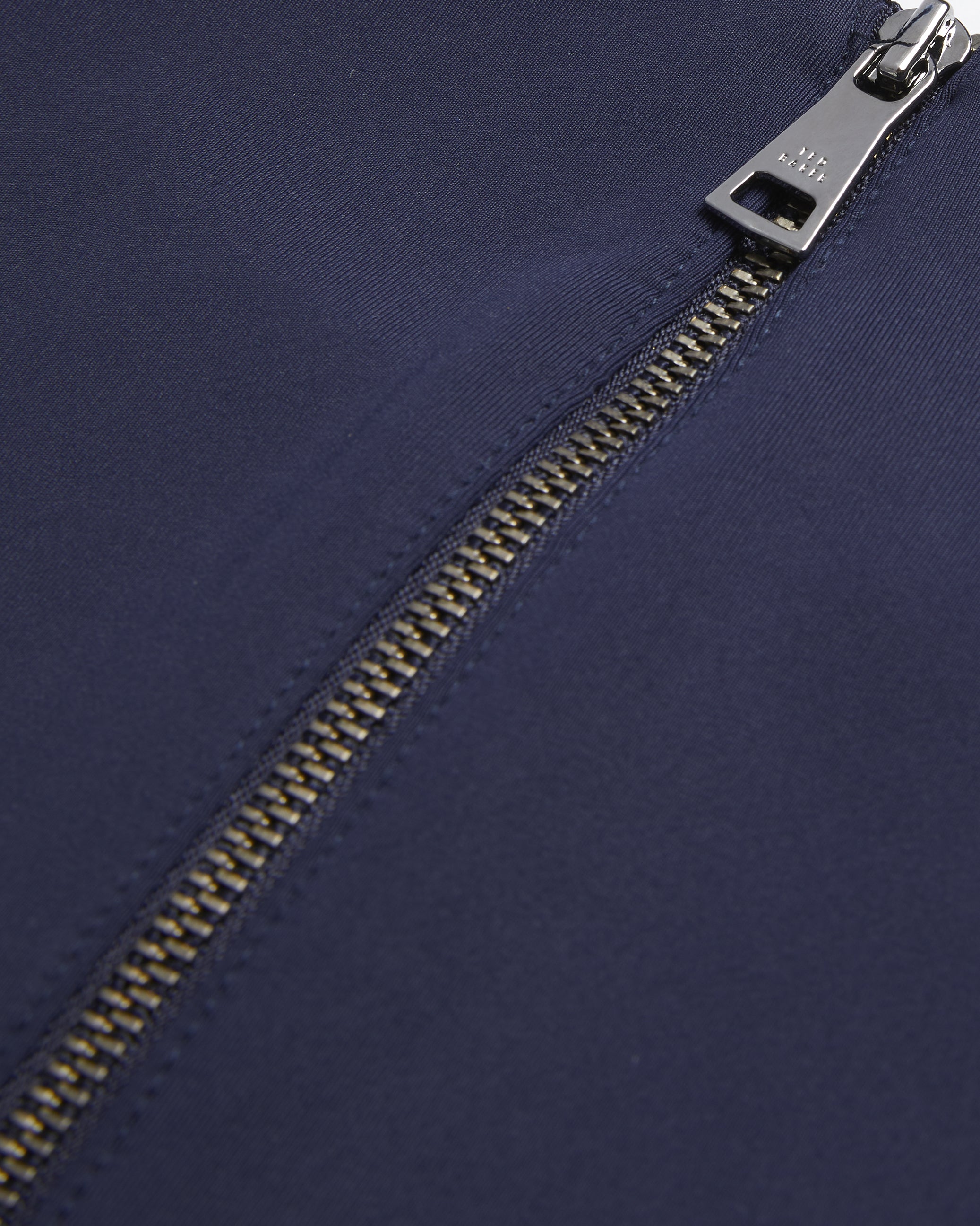 Percell Neoprene Skater Dress Navy