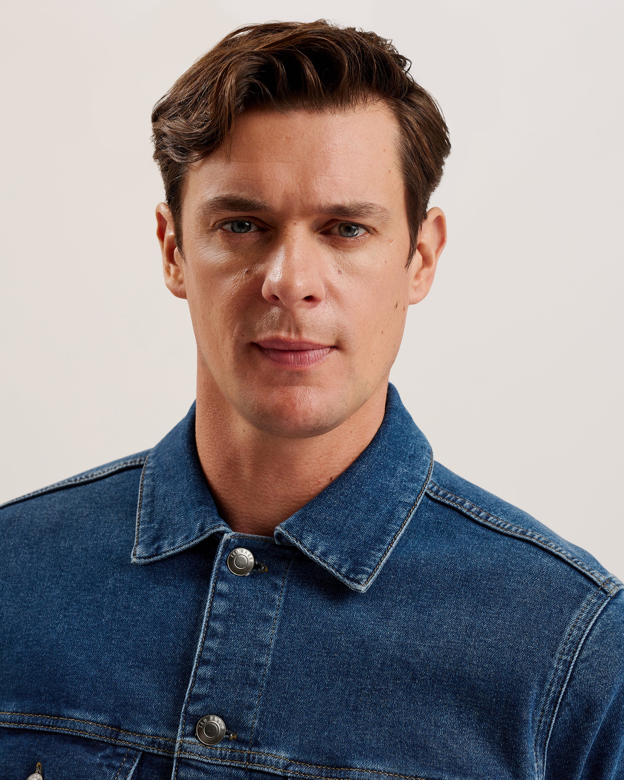 Brisban Denim Trucker Jacket Mid-Blue