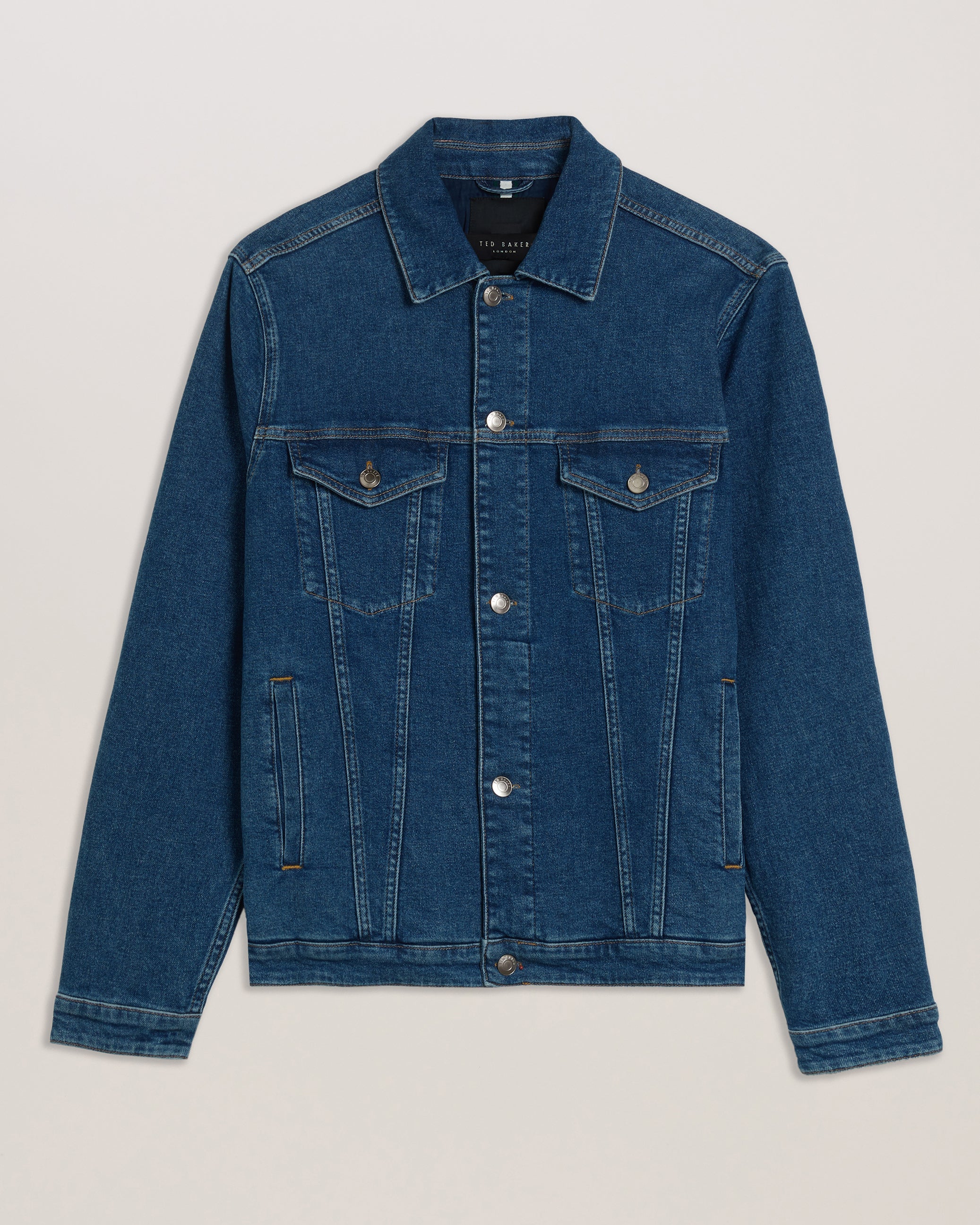 Brisban Denim Trucker Jacket Mid-Blue