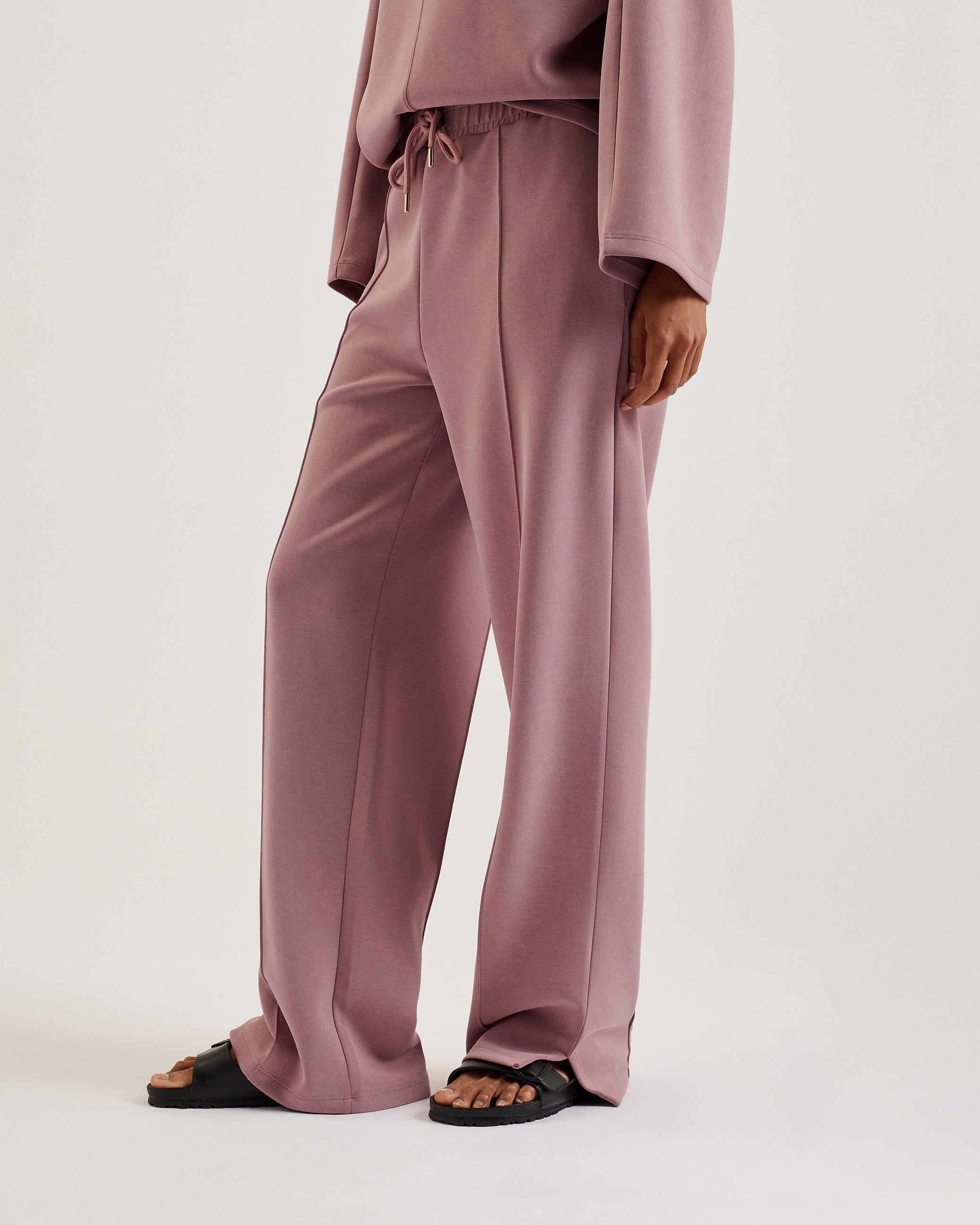 Nowelll Cupro Split Hem Jogger Dusky-Pink