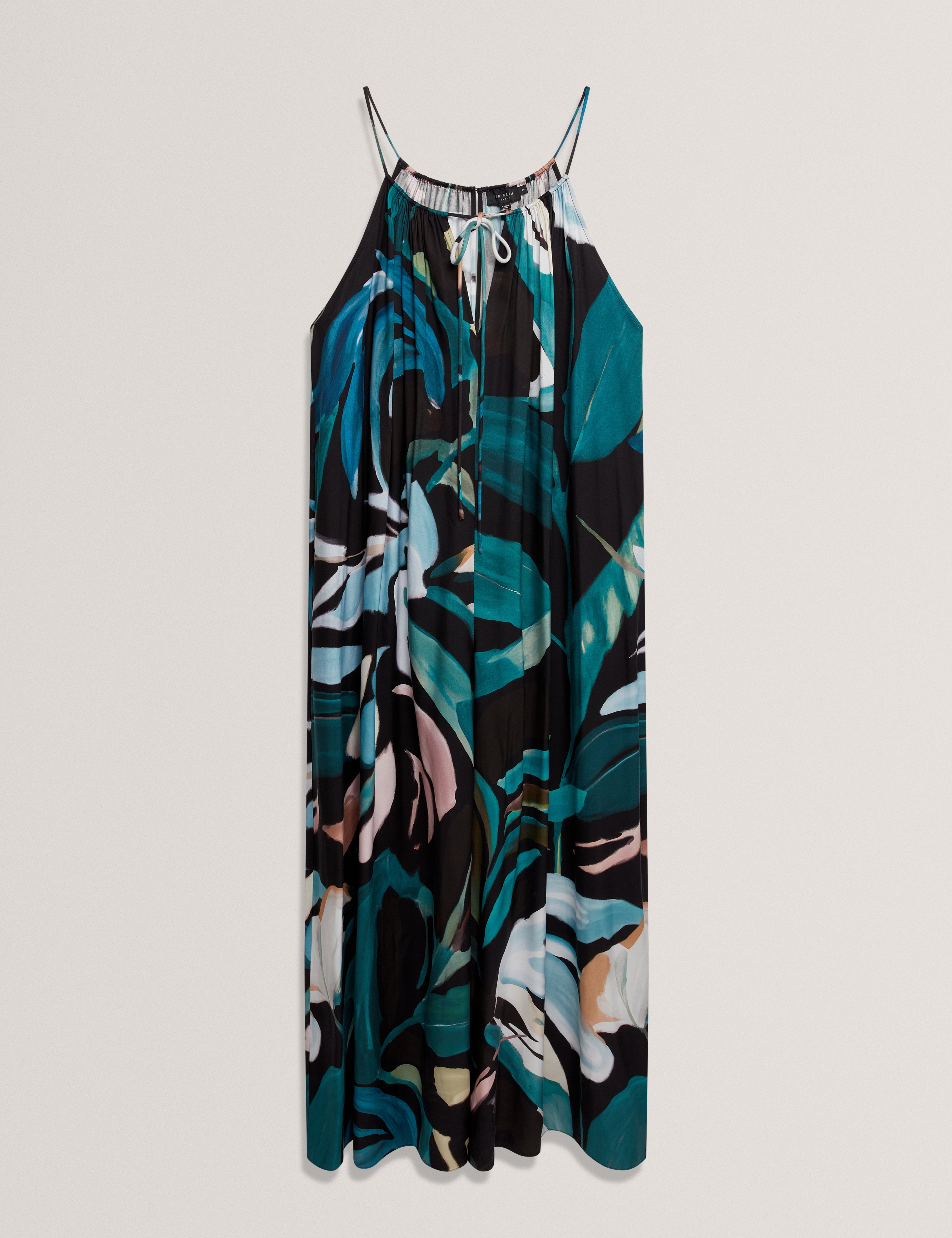 Eskaa Halter Neck Wide Leg Jumpsuit Black