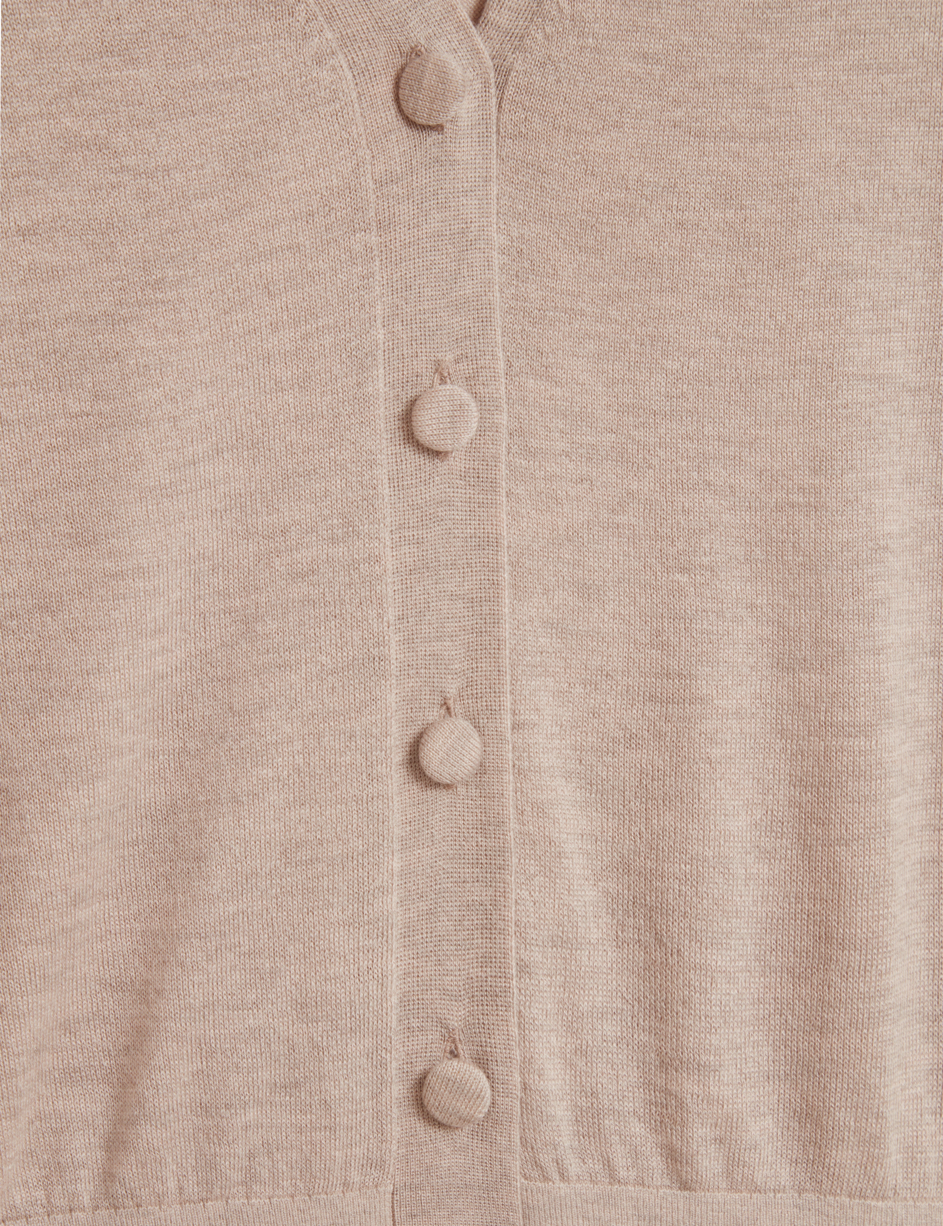 Dazlia Knitted Short Sleeve Cardigan Taupe