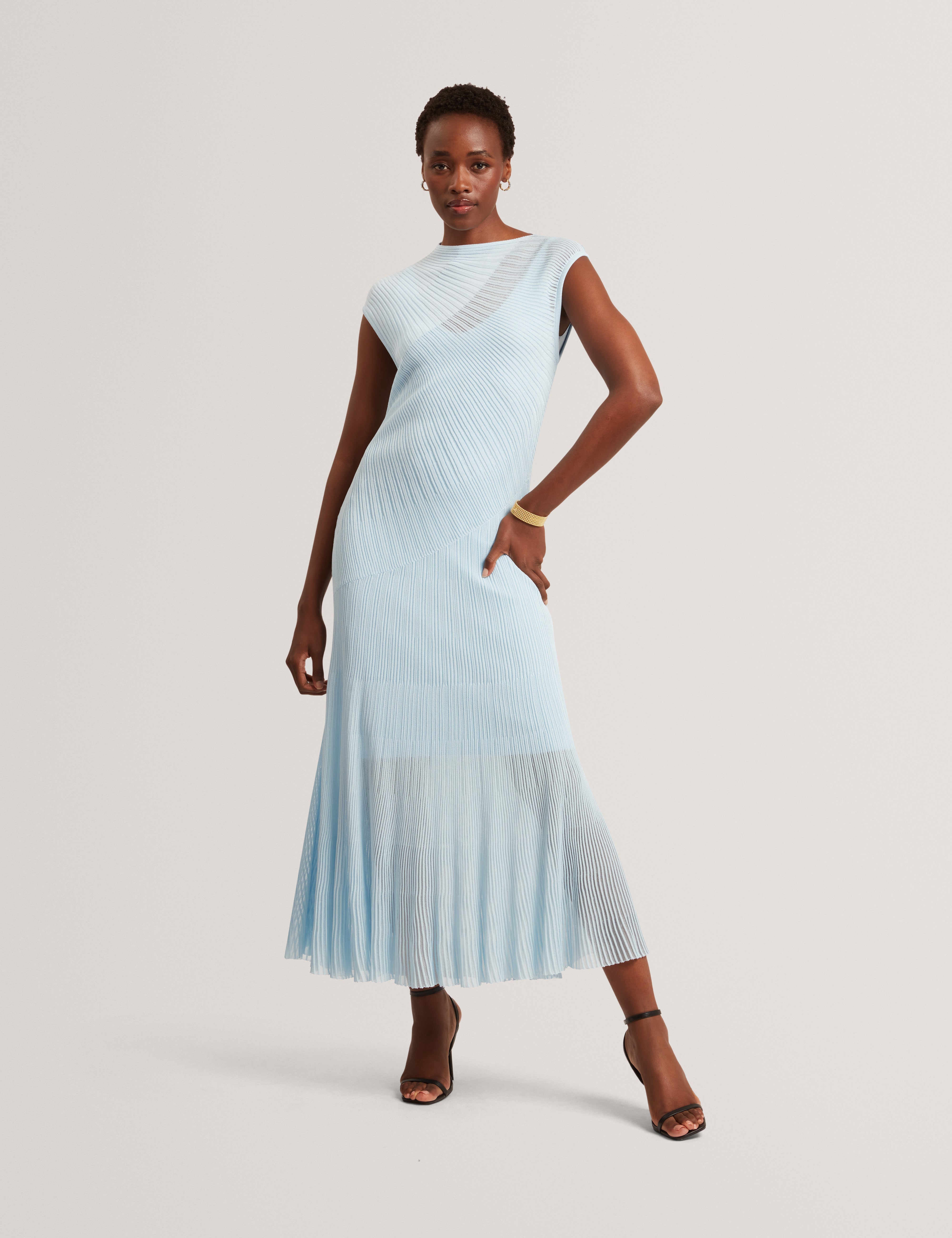 Shop Celyina Sheer Detail Knit Midi Dress Pl-Bluefor Women Online | Ted Baker UAE Shop Celyina Sheer Detail Knit Midi Dress Pl-Bluefor Women Online | Ted Baker UAE