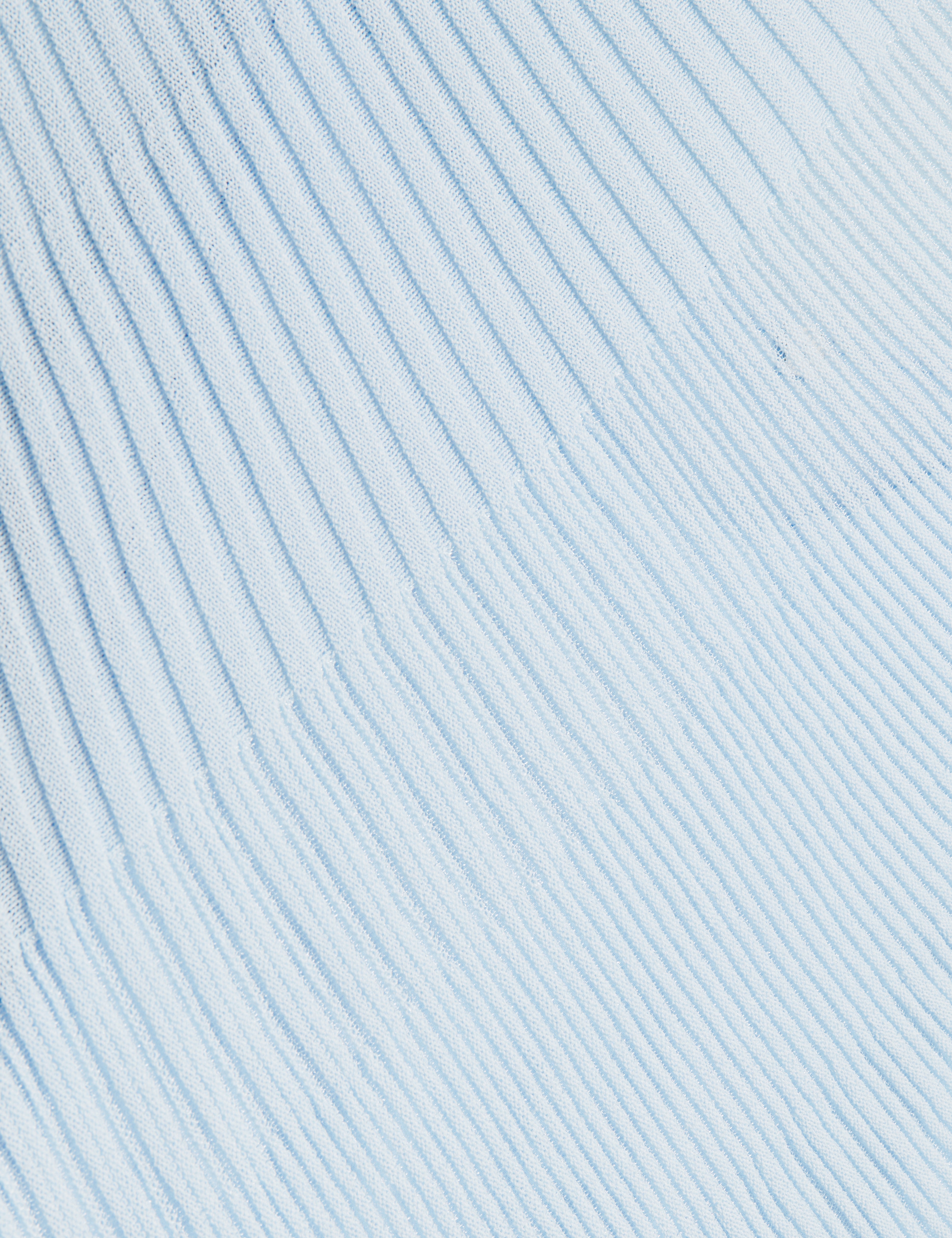 Layynii Sheer Detail Knit Top Pl-Blue