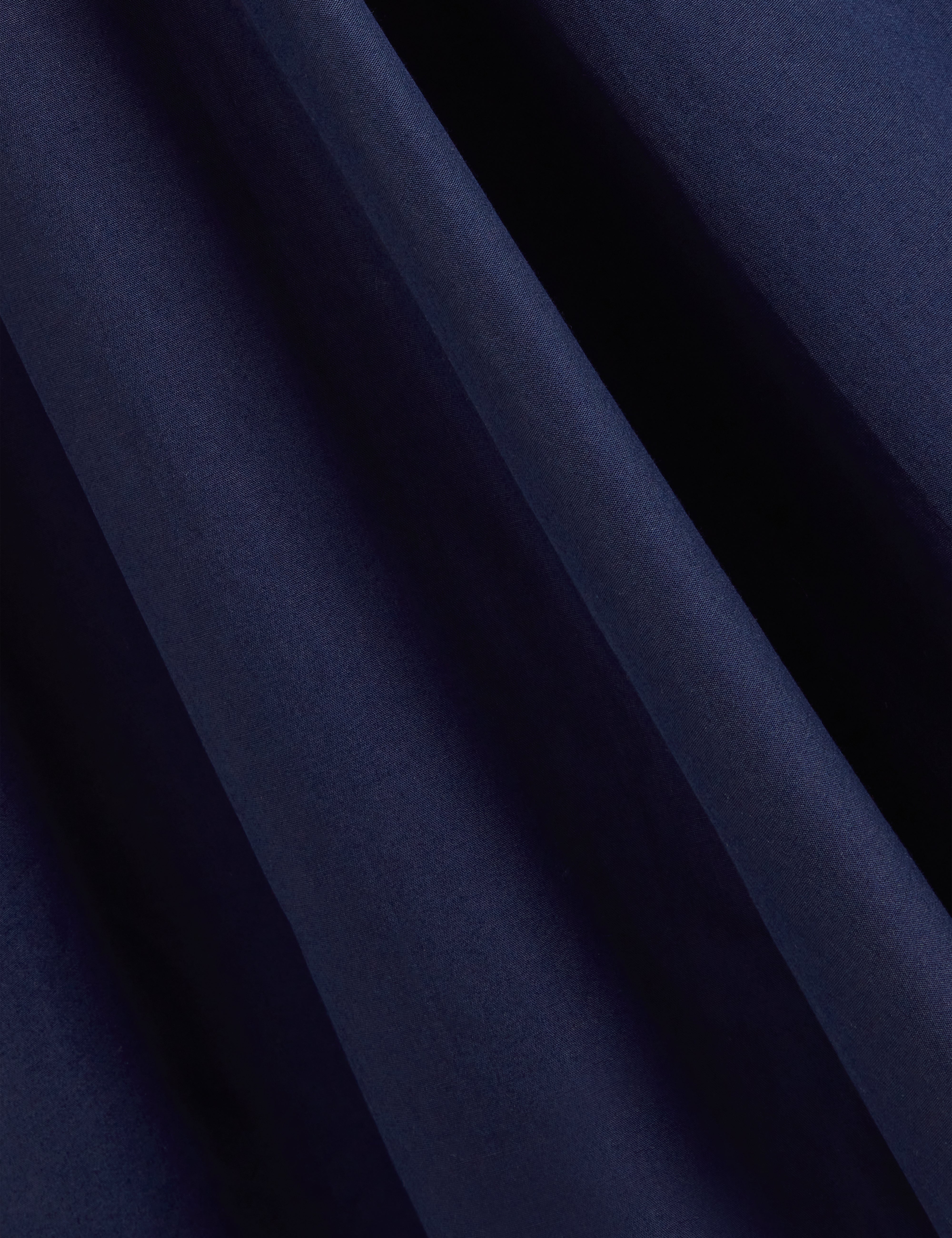Zanzah Cotton Poplin Midi Skirt Navy
