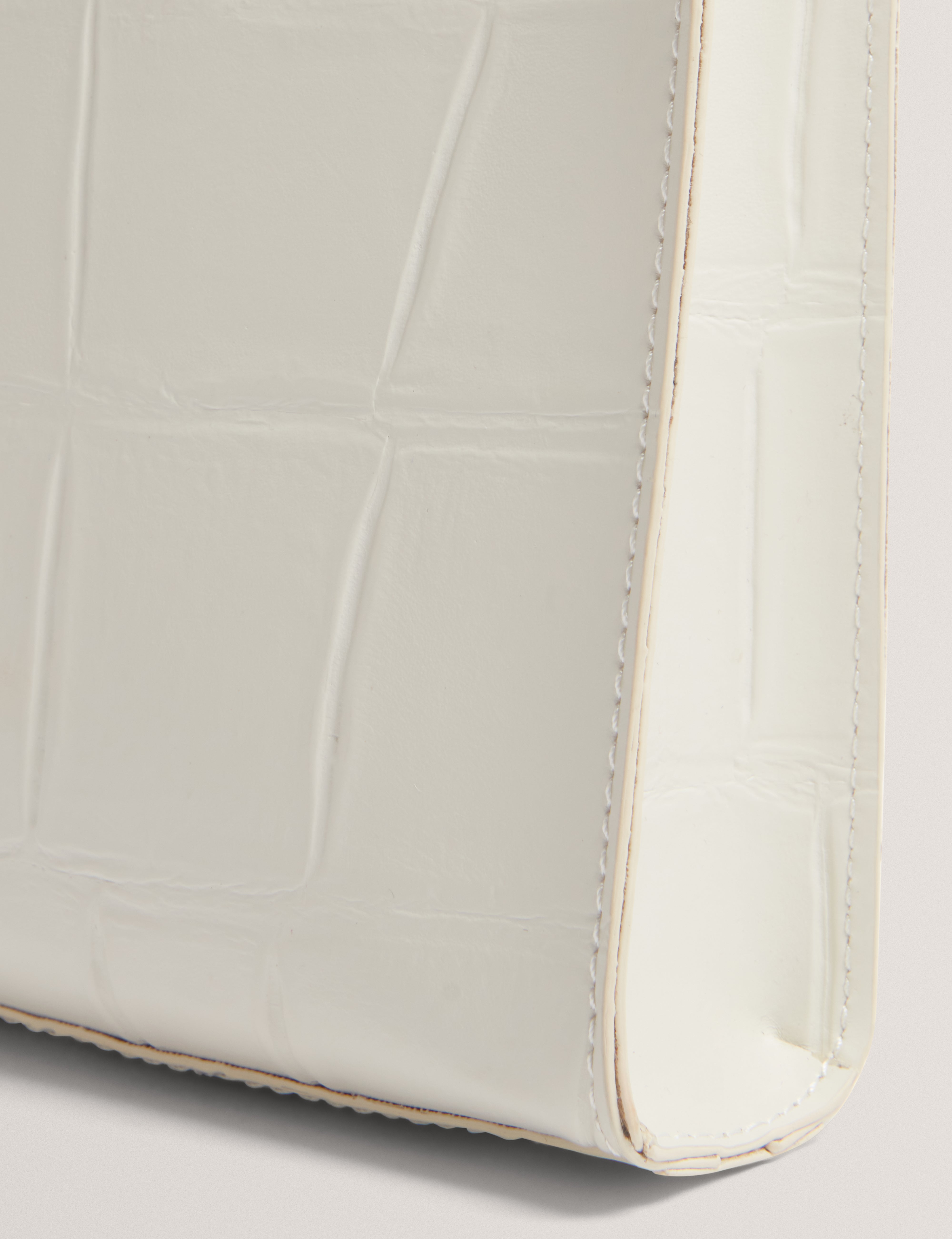 Gatocon Croc Effect Mini Icon Bag Ivory