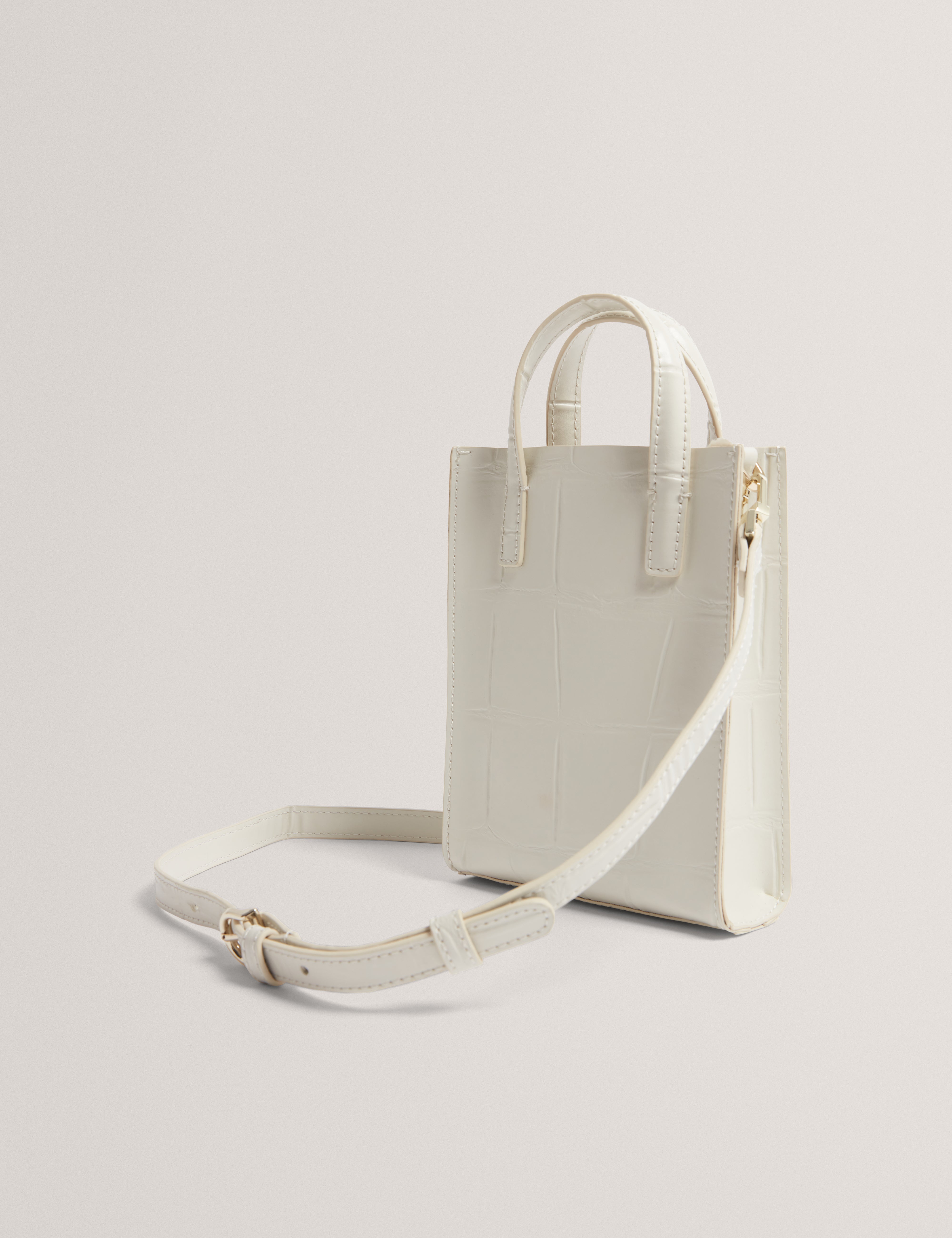 Gatocon Croc Effect Mini Icon Bag Ivory