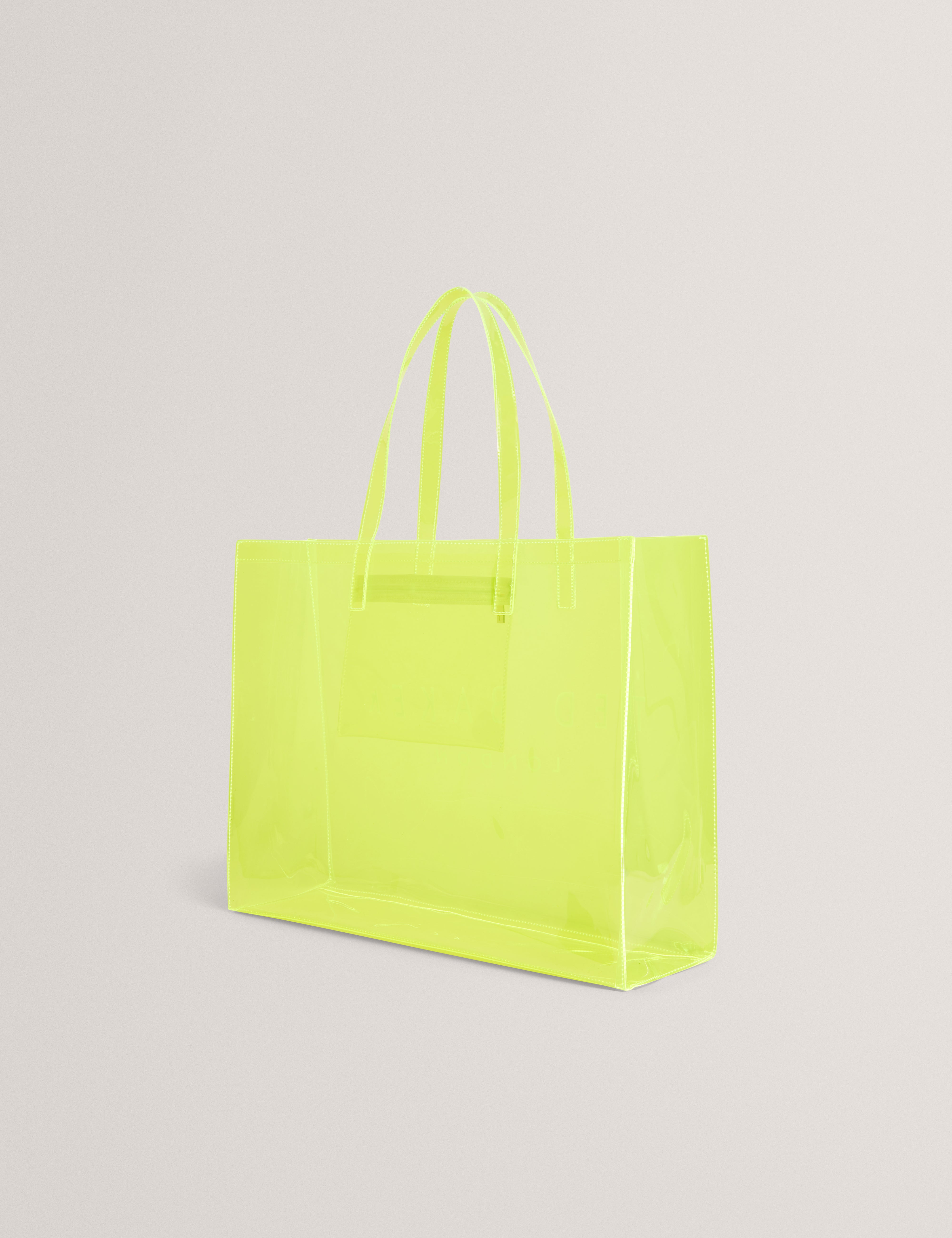 Sheakon Transparent Extra Large Icon Bag Brt-Yellow