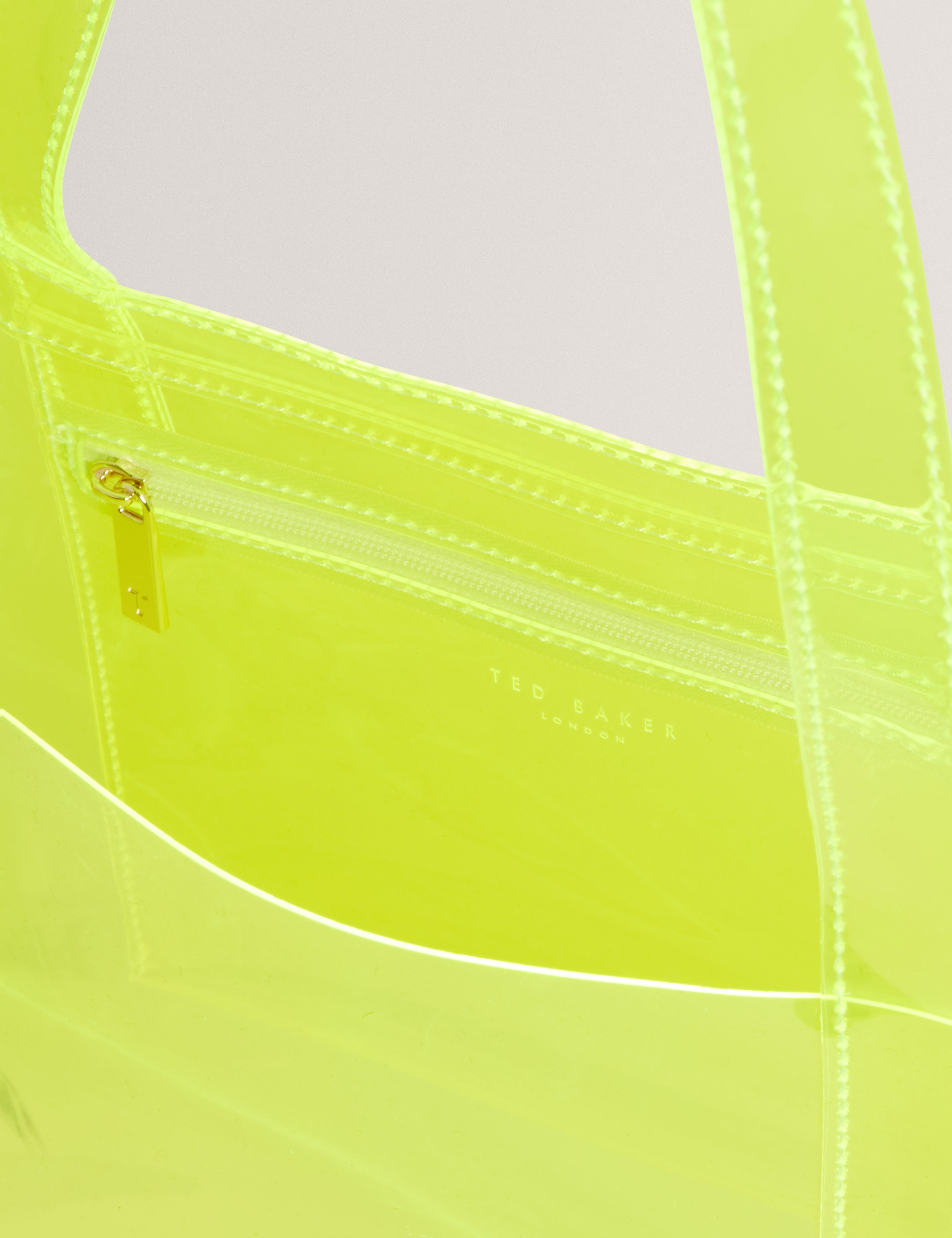 Sheicon Transparent Large Icon Bag Brt-Yellow