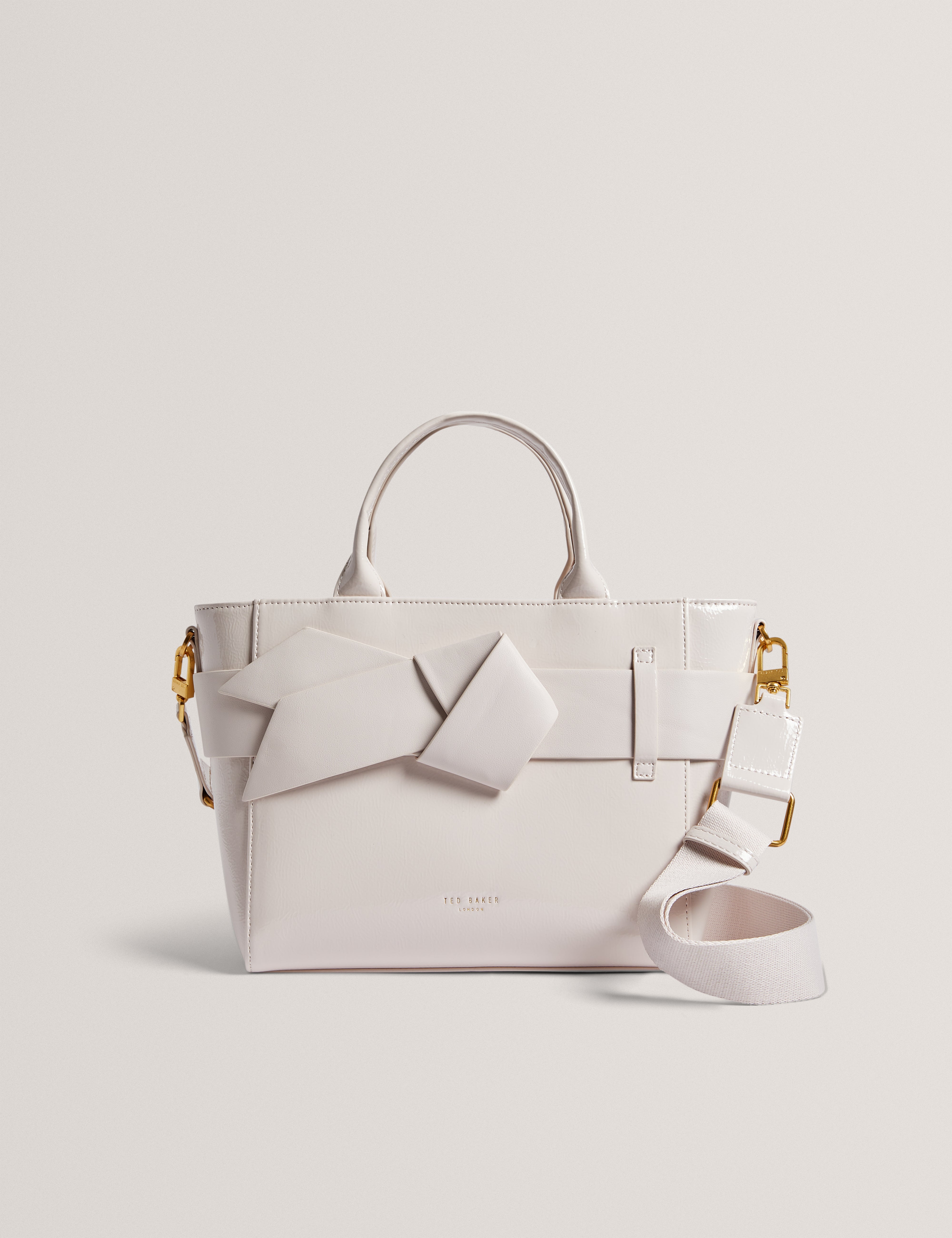 Jimsa Knot Bow Crossbody Bag Ivory