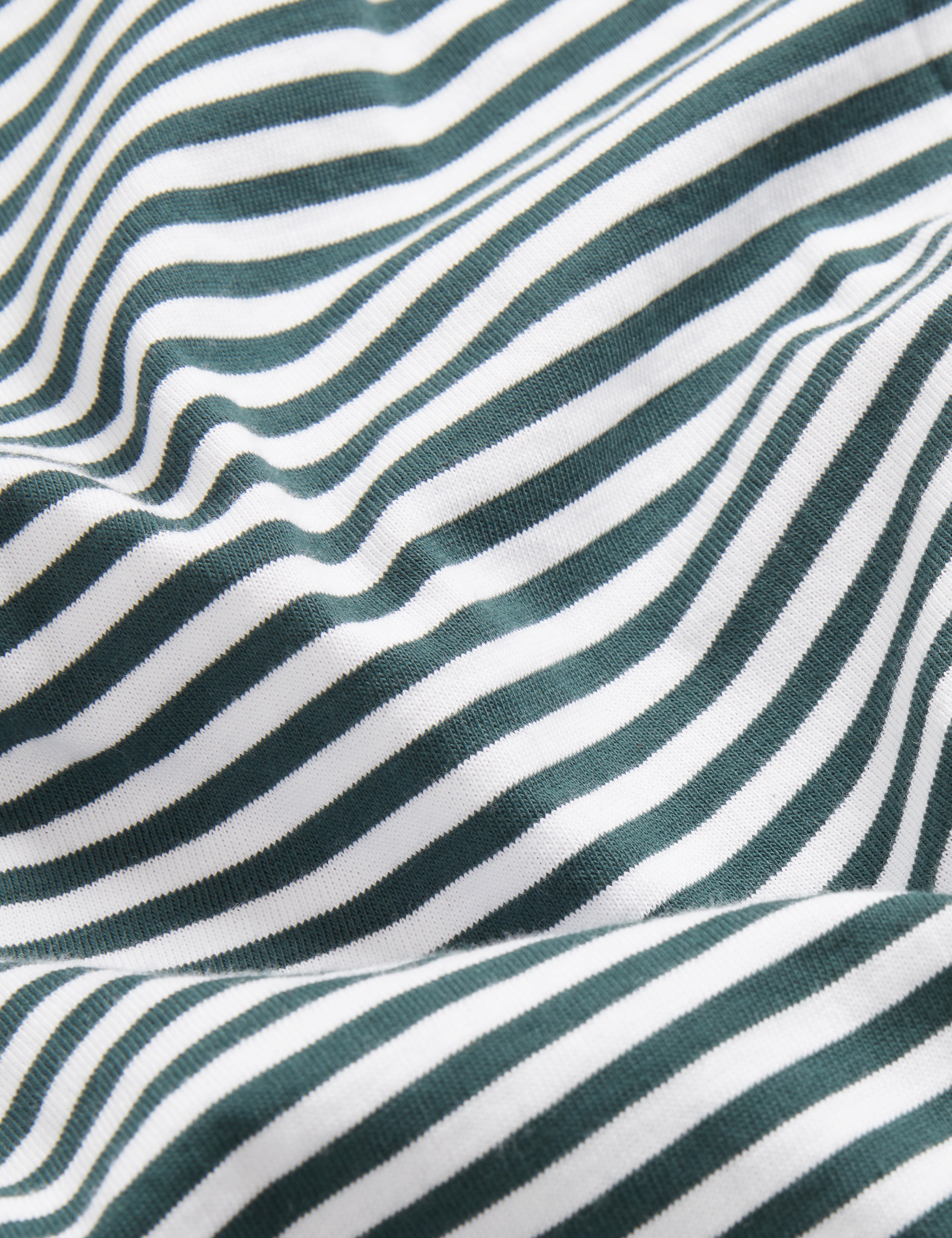 Ourme Short Sleeve Stripe T-Shirt Dk-Green