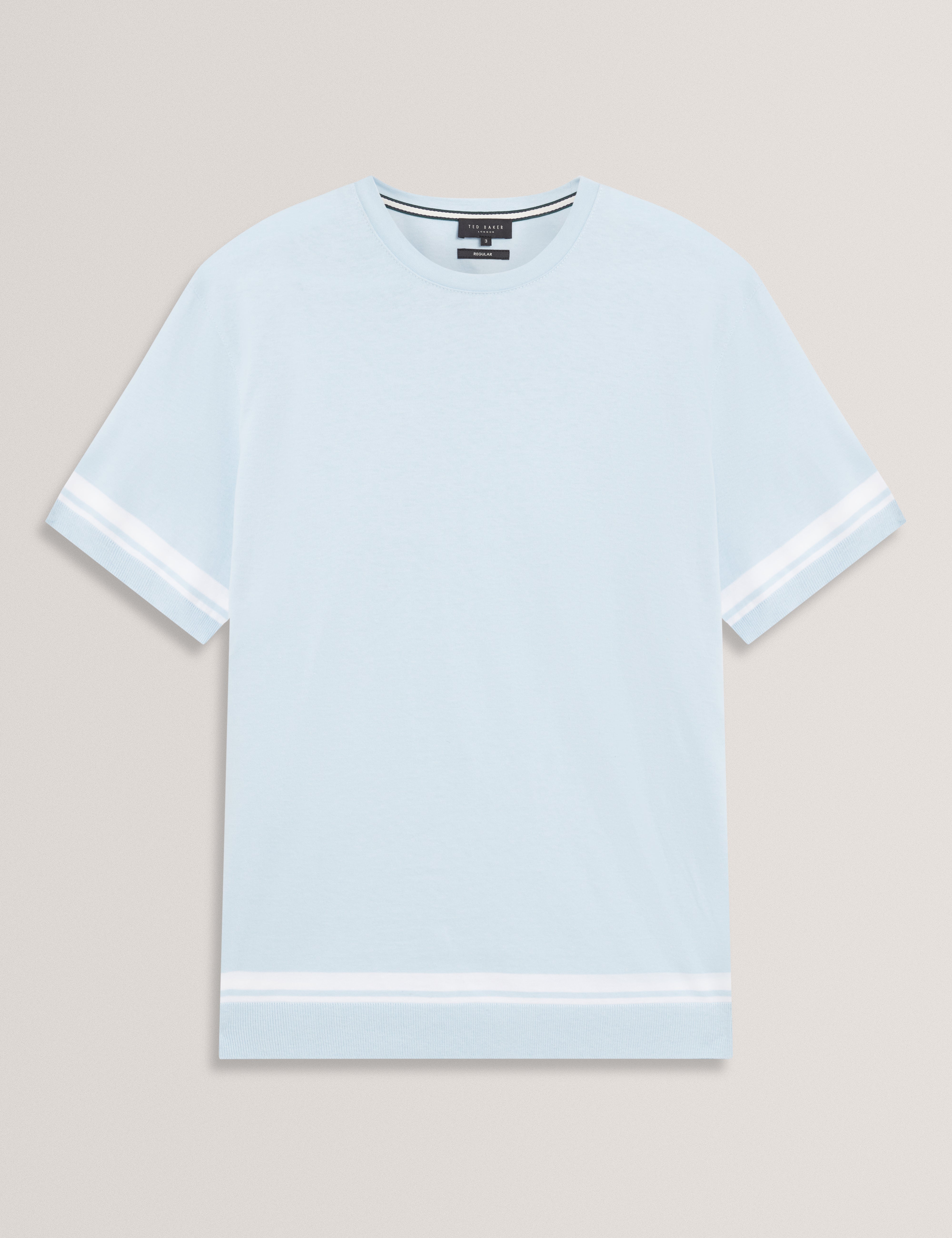 Eauts Short Sleeve Ribstart T-Shirt Pl-Blue