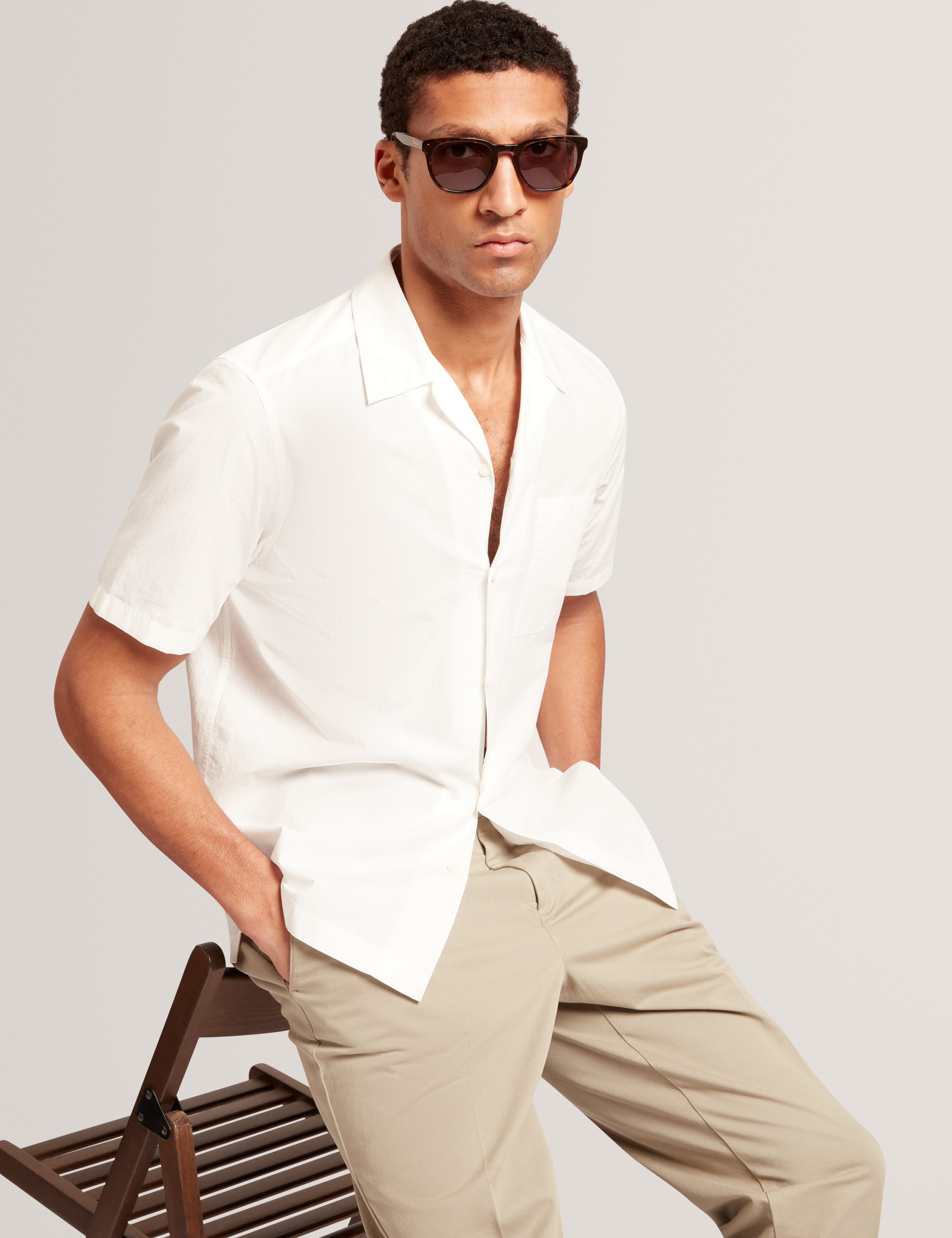 Radclyf Ss Poplin Shirt White