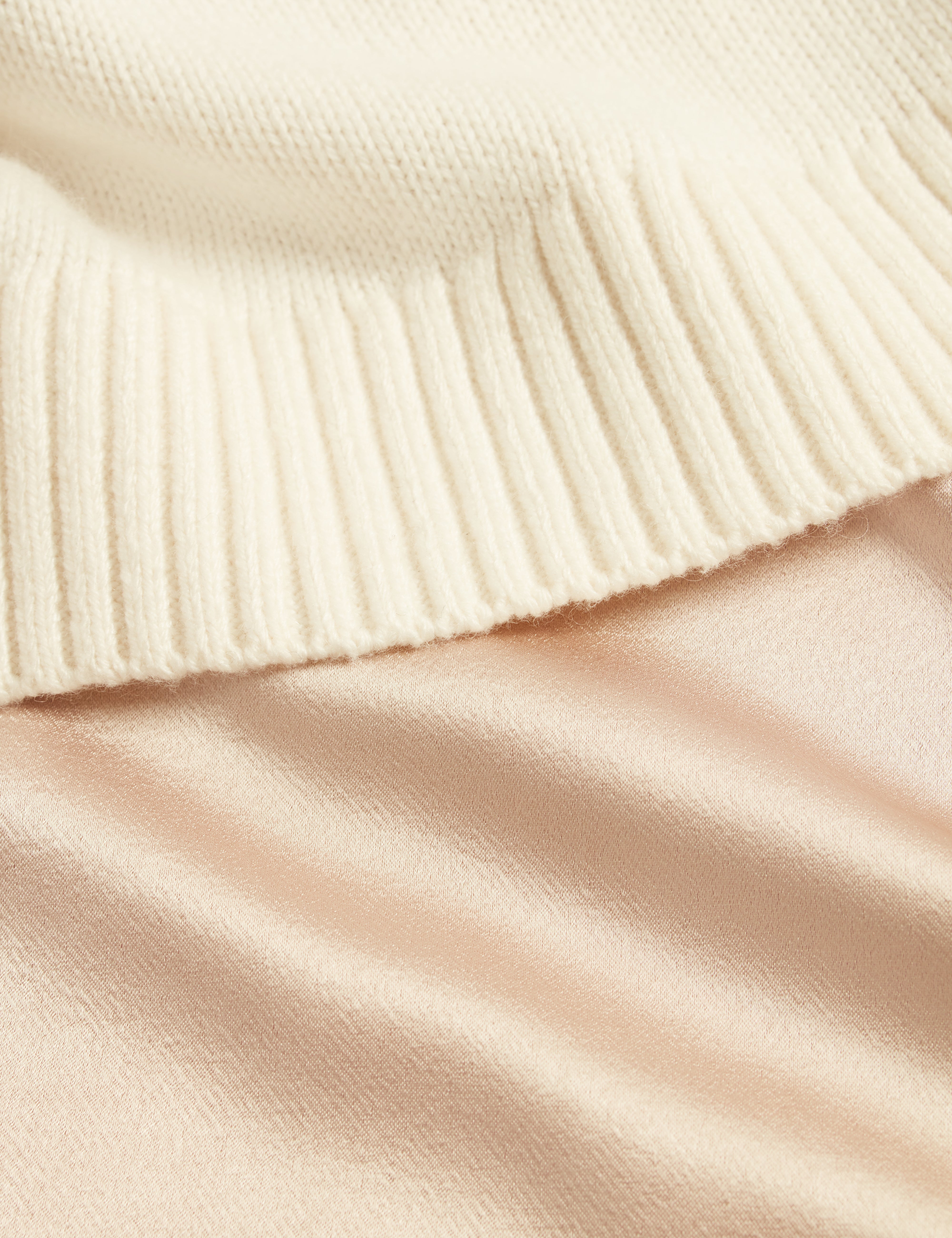 Harisa 2 In 1 Knitted Jumper With Slip Dress Natural