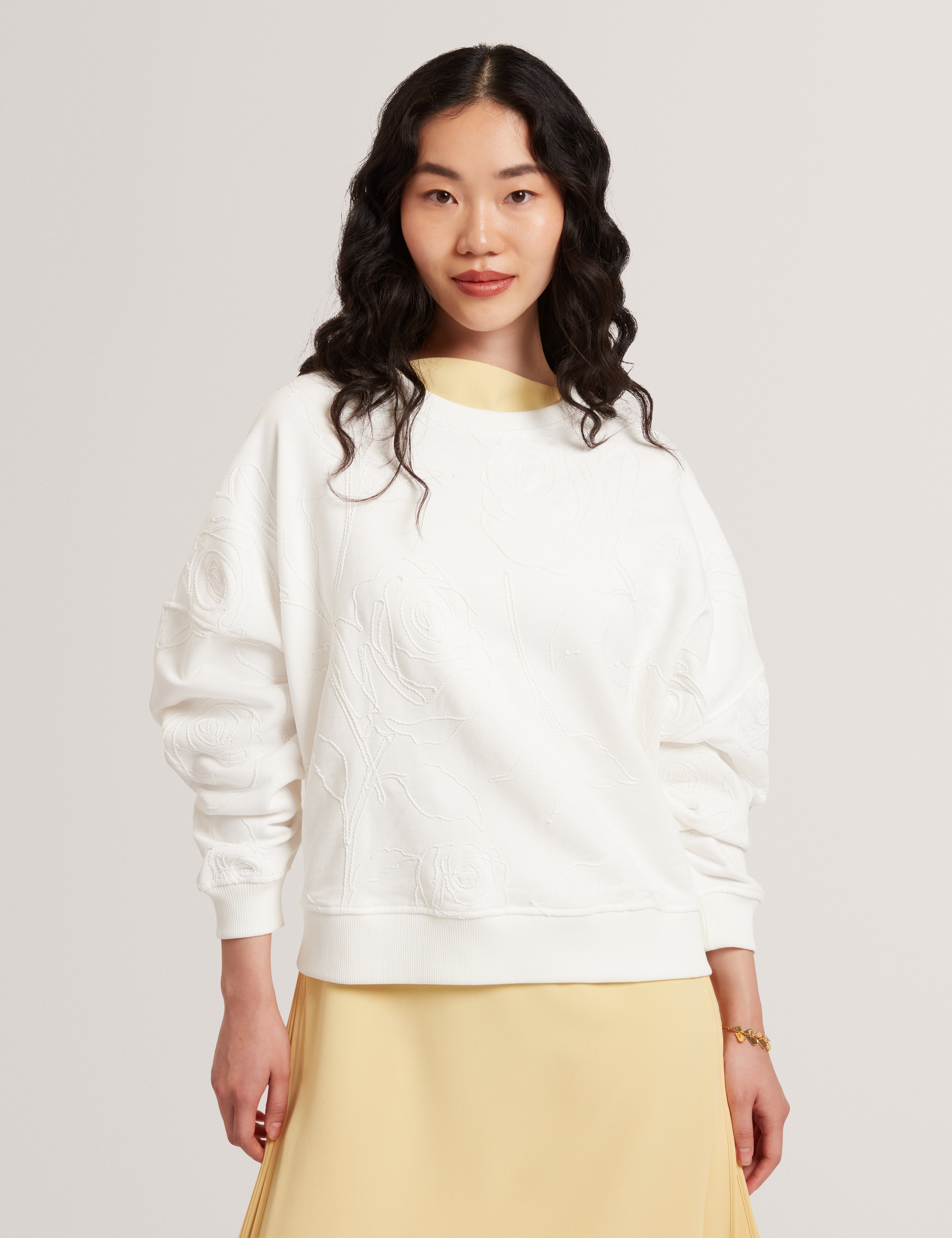 Zeppie Printed Sweatshirt Ivory
