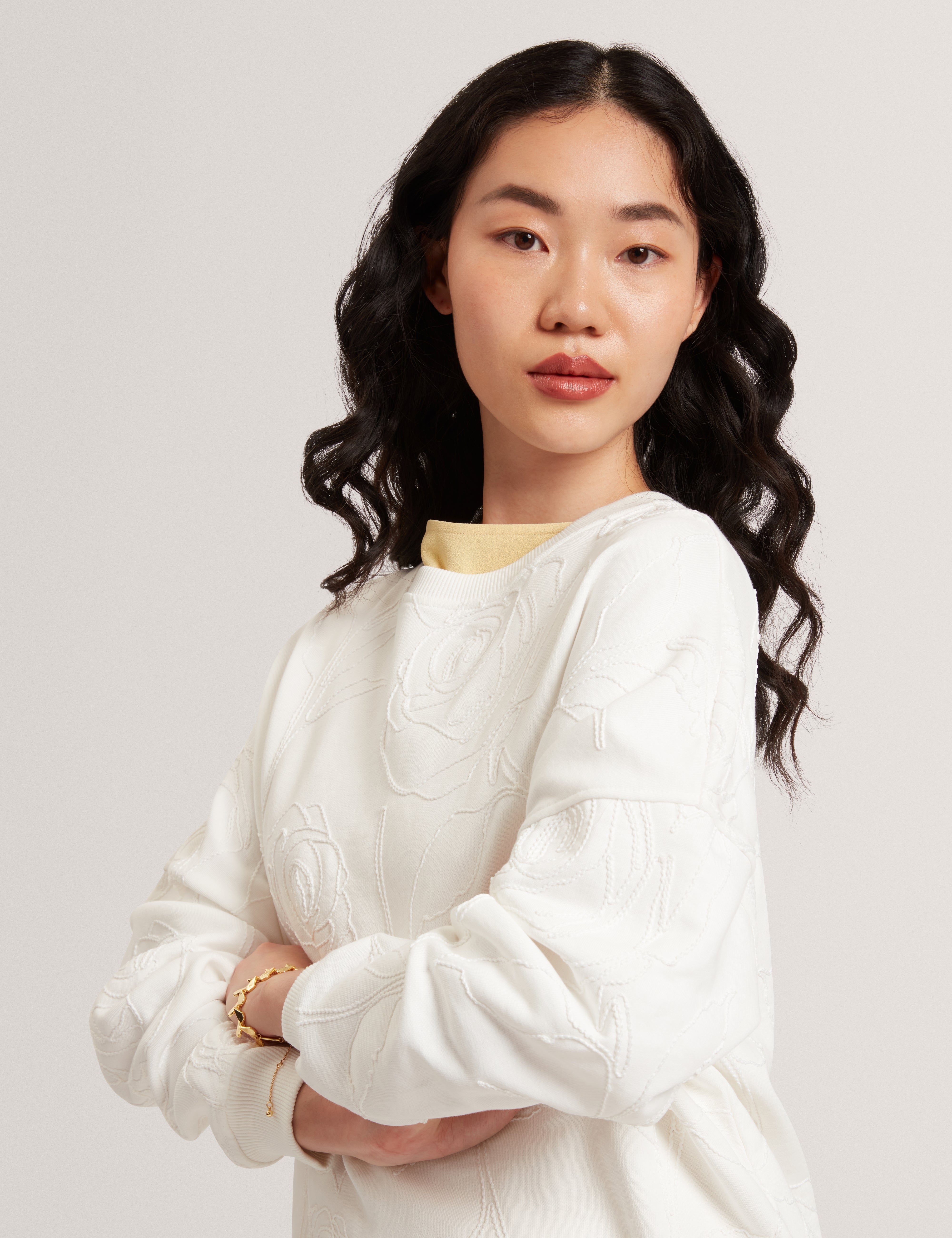 Zeppie Printed Sweatshirt Ivory