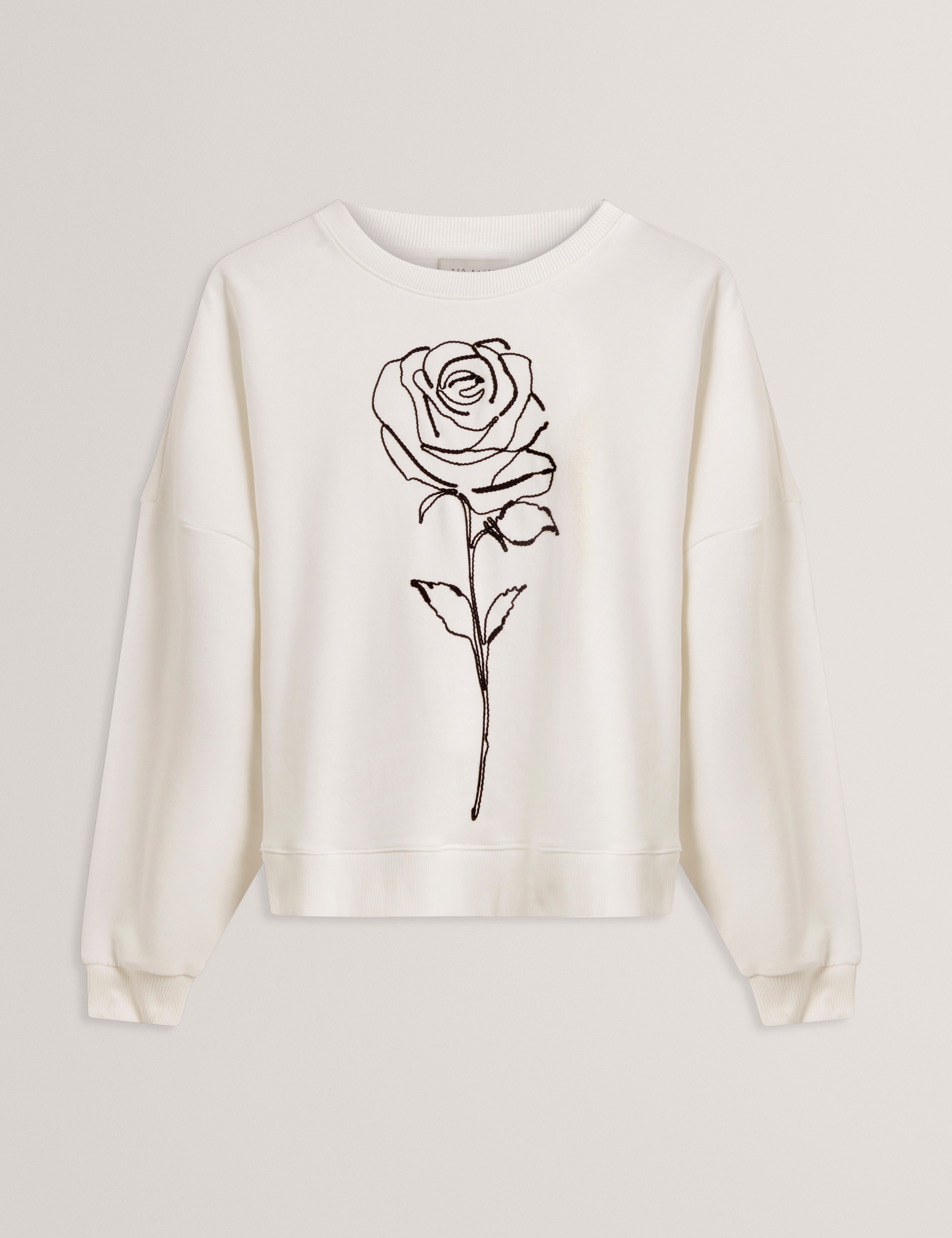 Marssia Printed Sweatshirt Ivory
