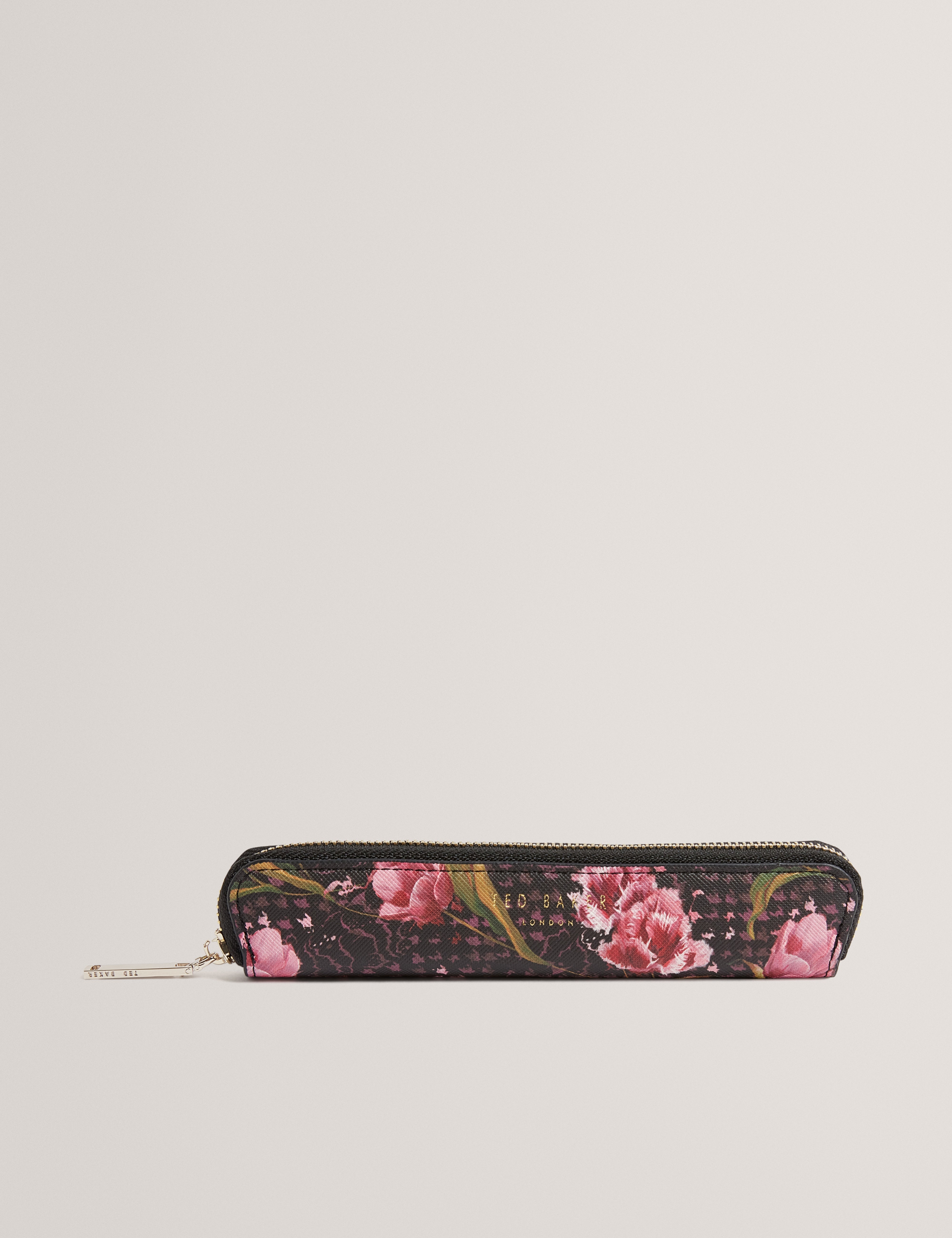 Tunisa Printed Saffiano Pen And Pouch Black