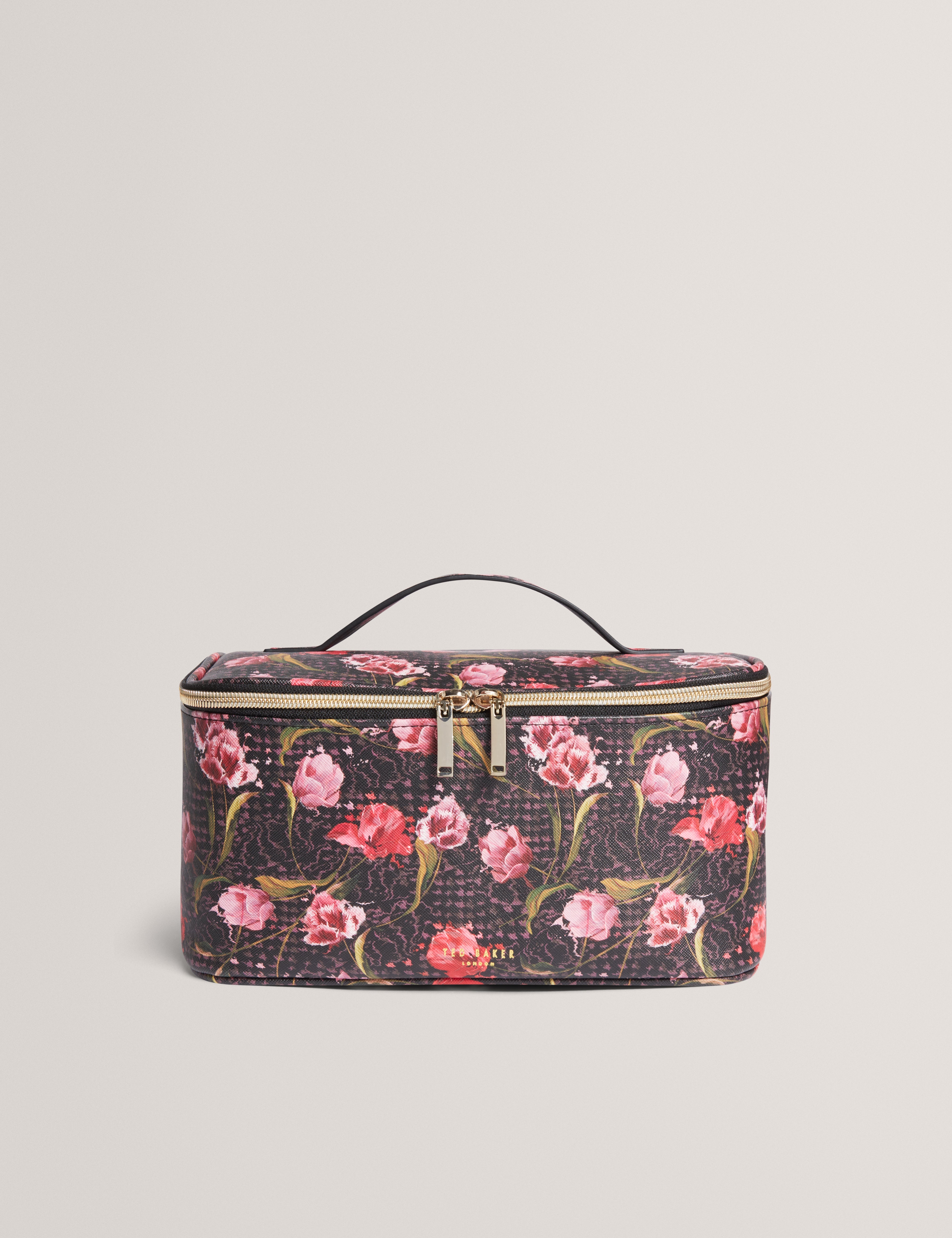 Tulby Printed Large Makeup Bag Black