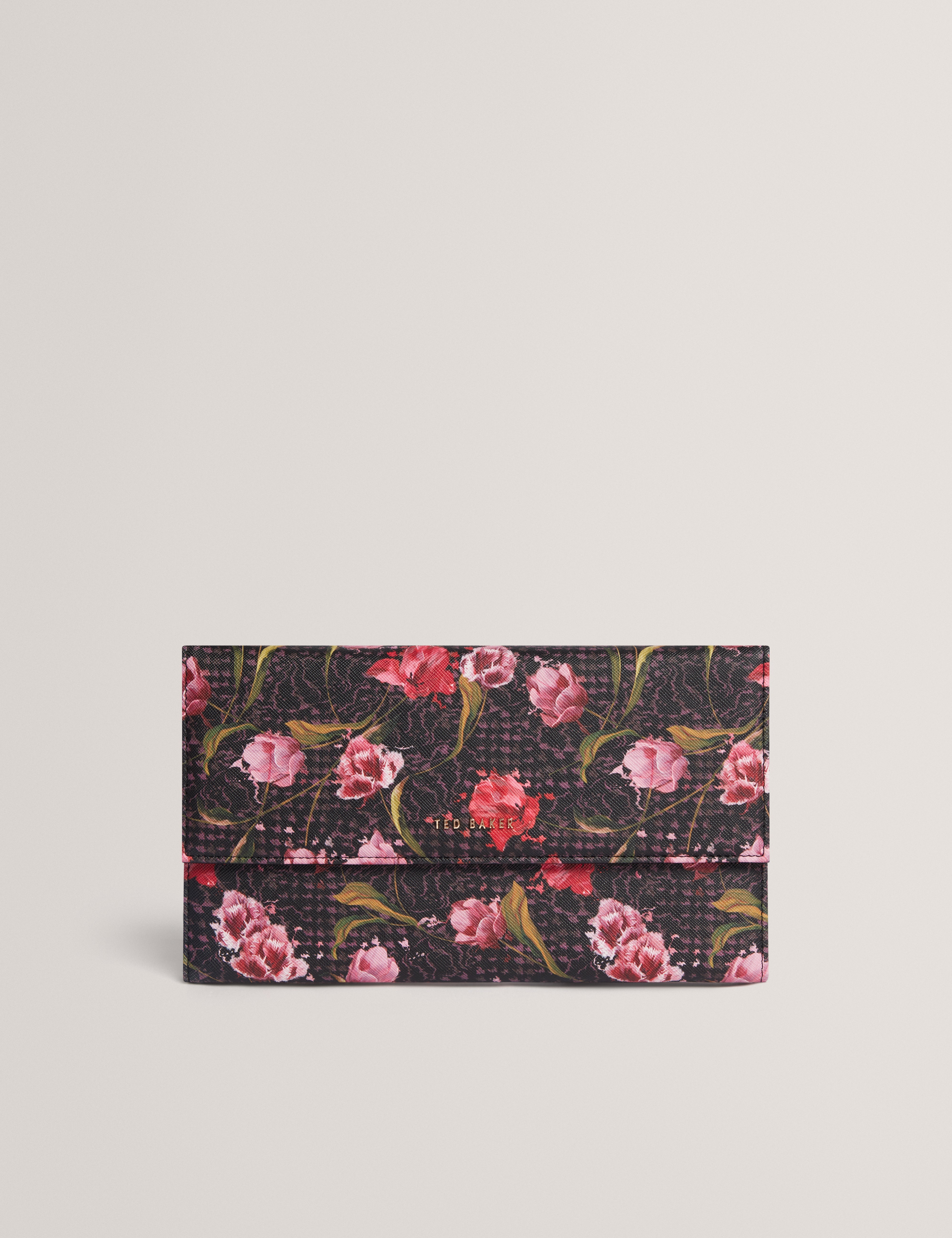 Tulbry Printed Travel Wallet Black