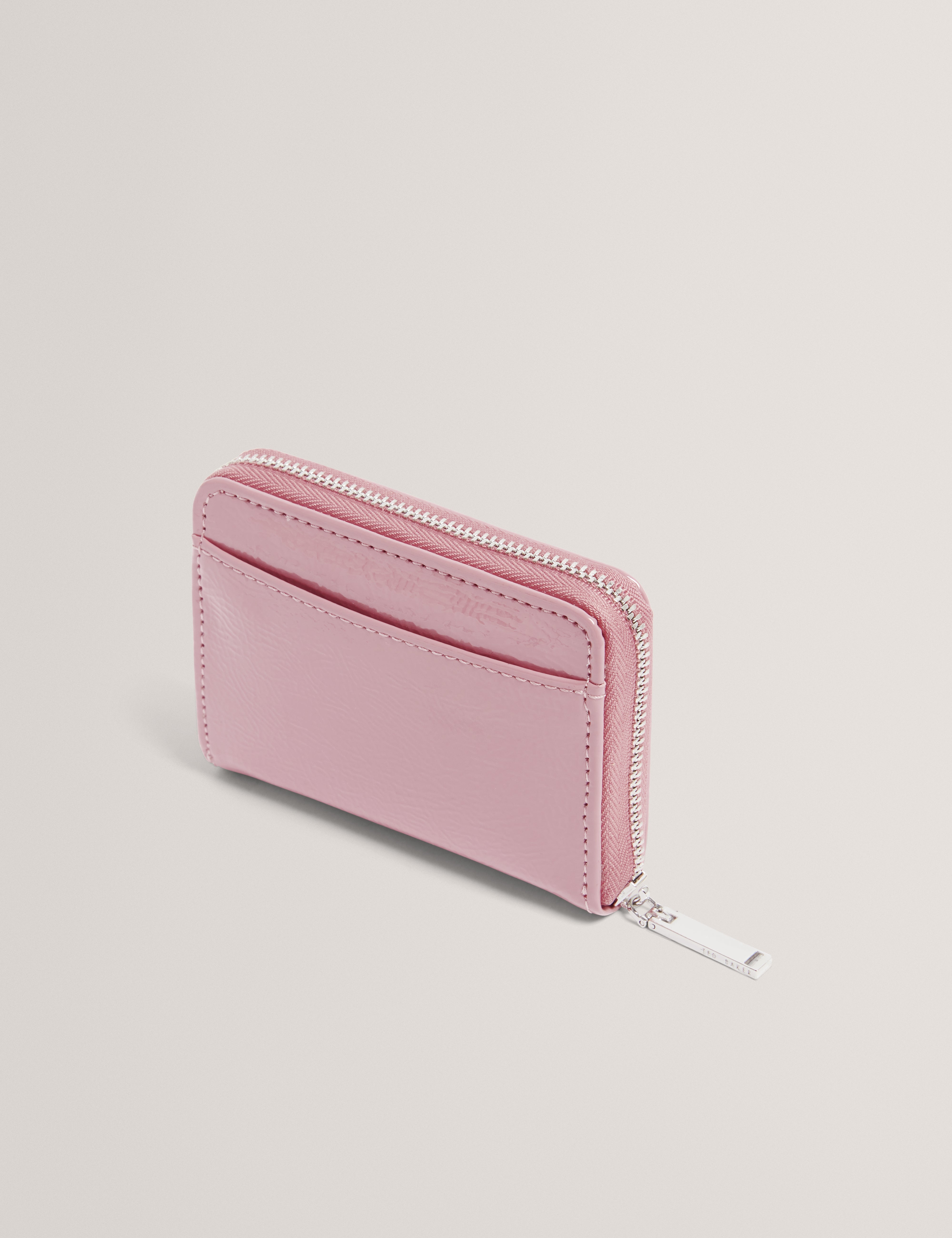 Crinnie Crinkle Small Zip Around Wallet Pink