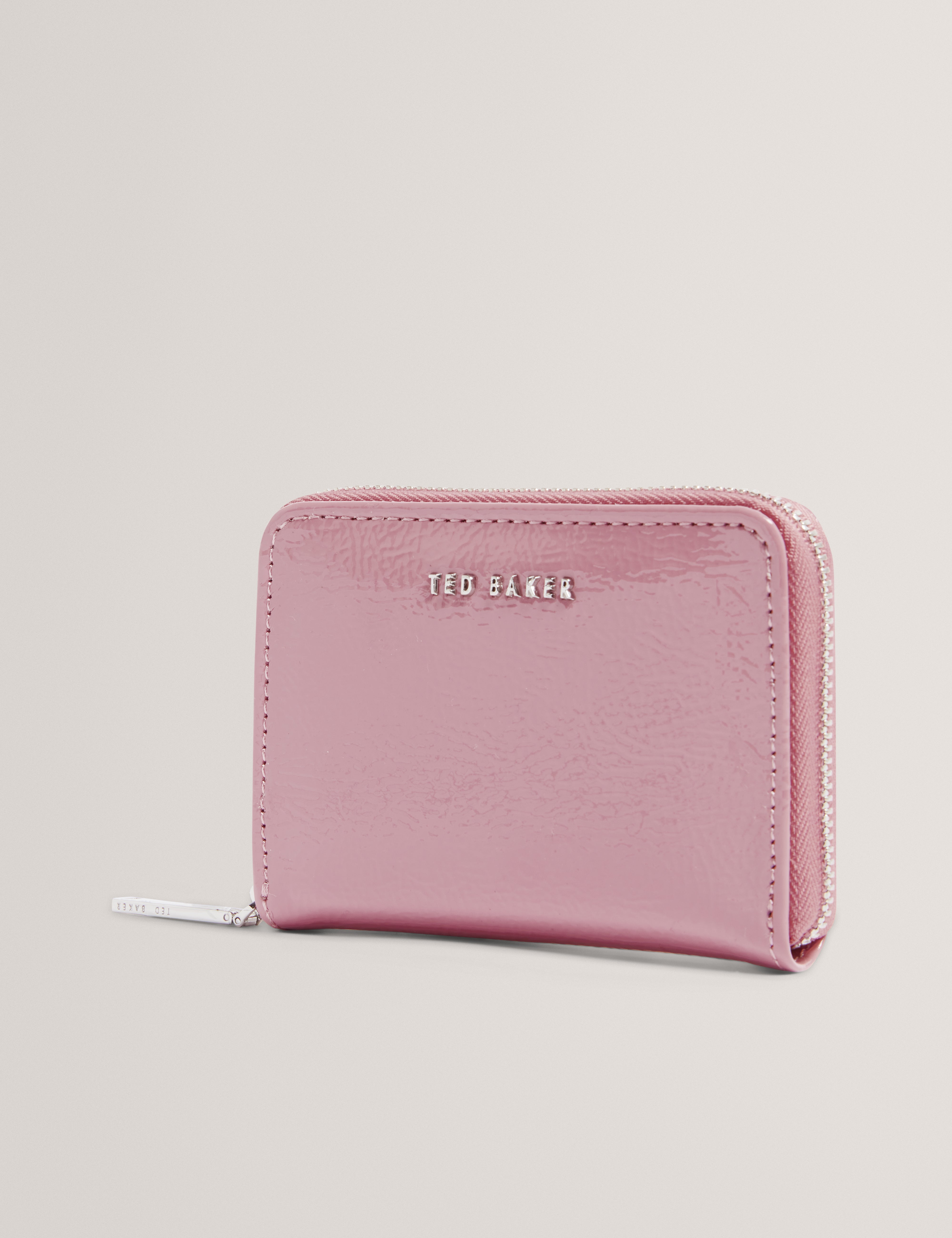 Crinnie Crinkle Small Zip Around Wallet Pink