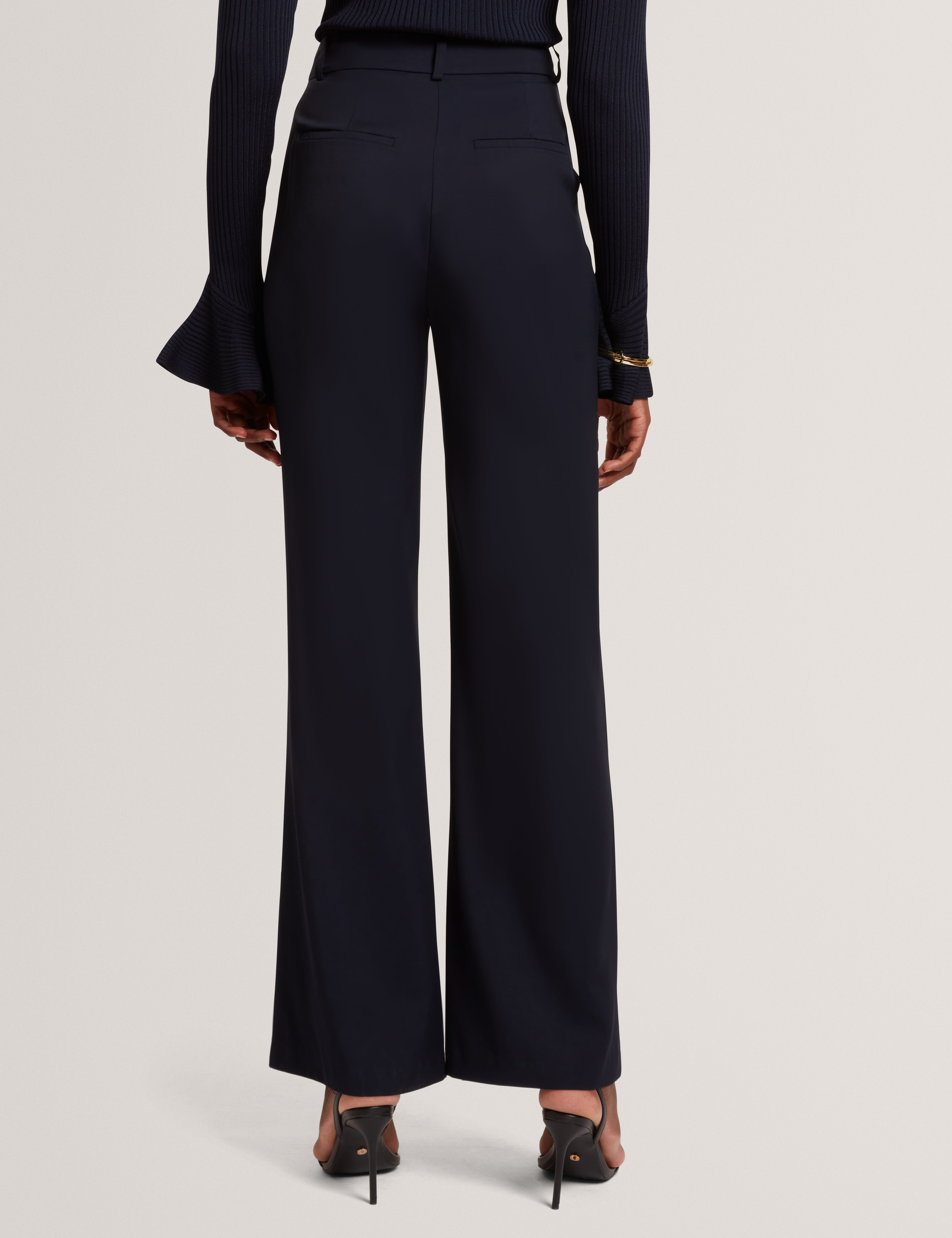Lutte Kick Flare Trouser Navy
