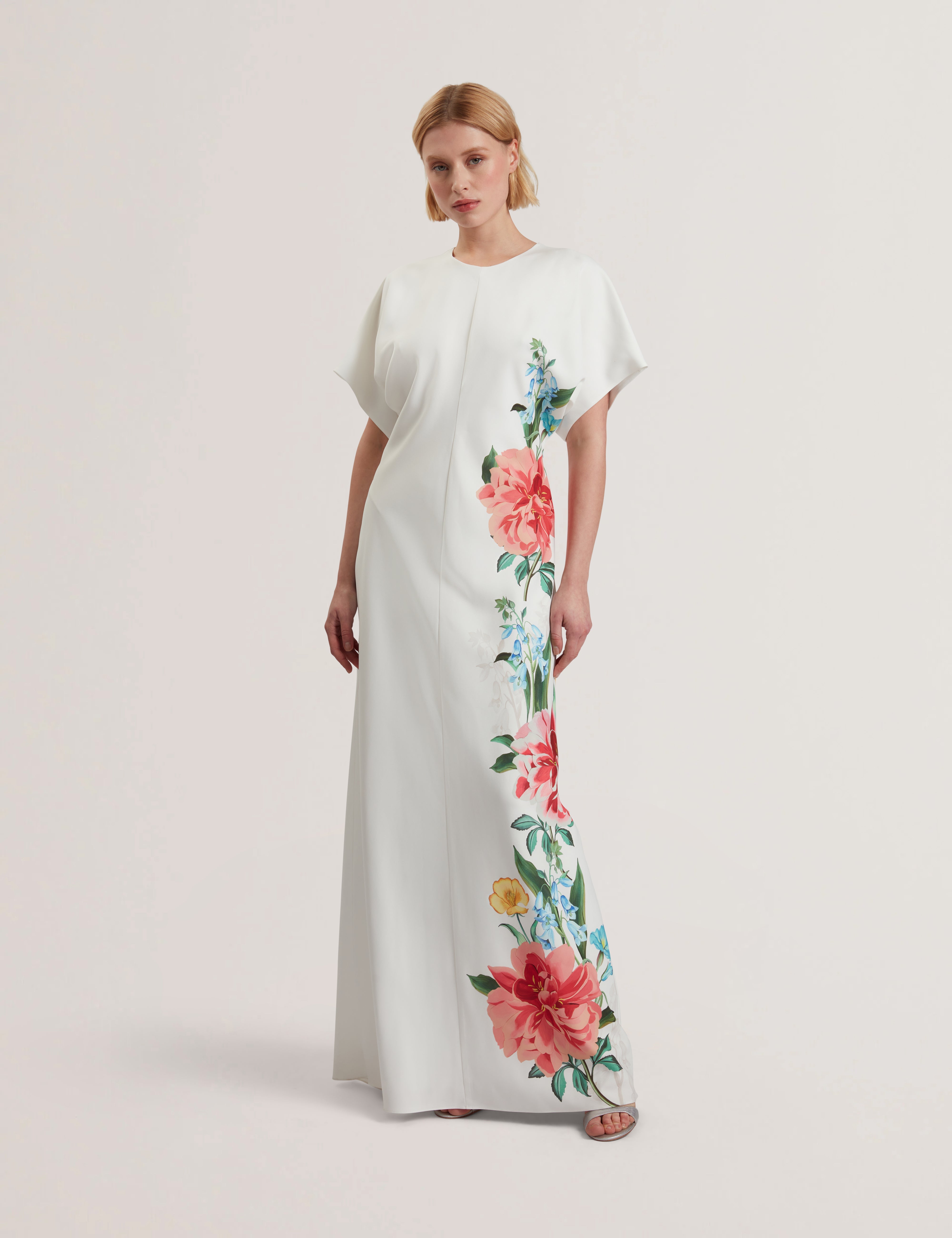 Dodia Column Maxi Dress White