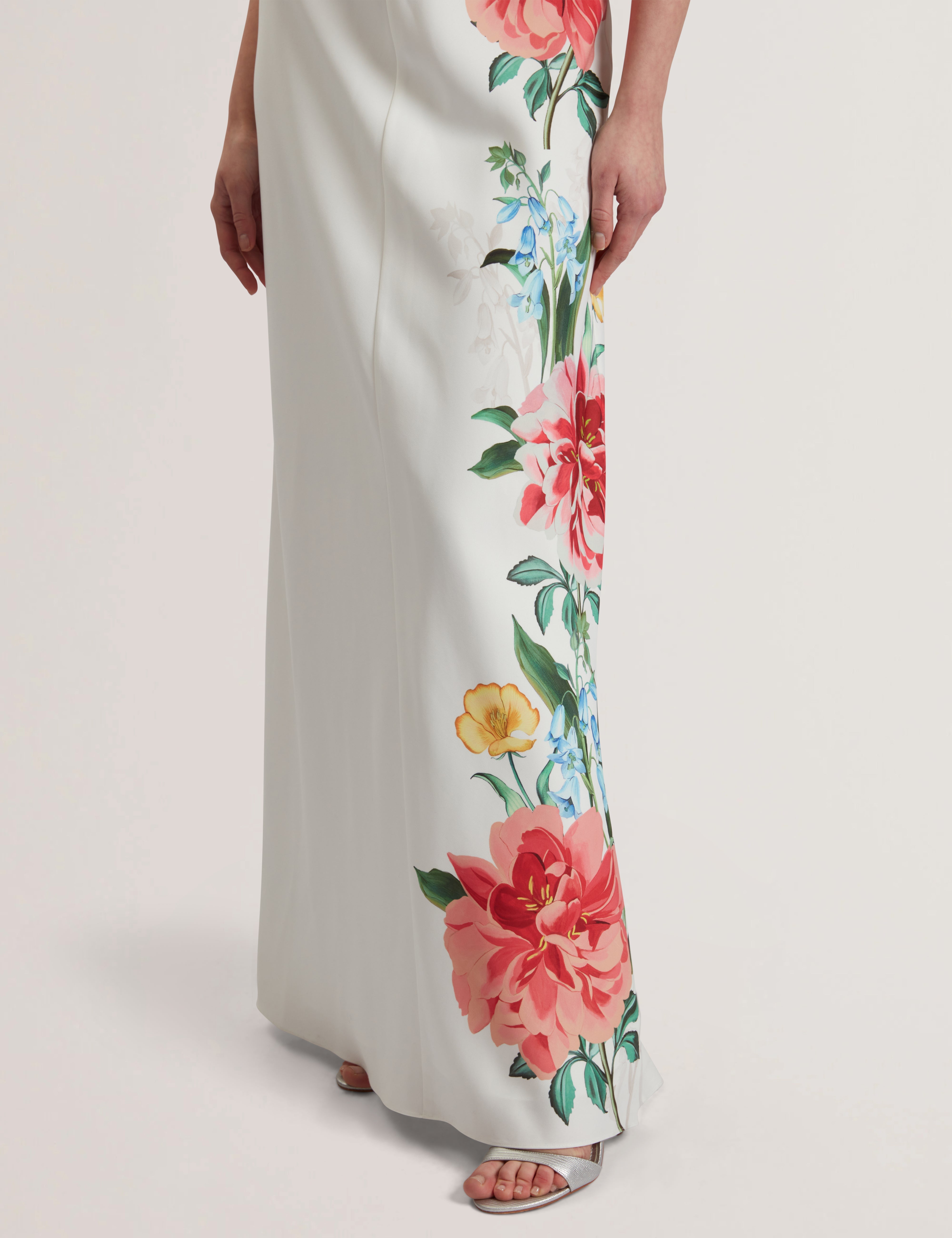 Dodia Column Maxi Dress White