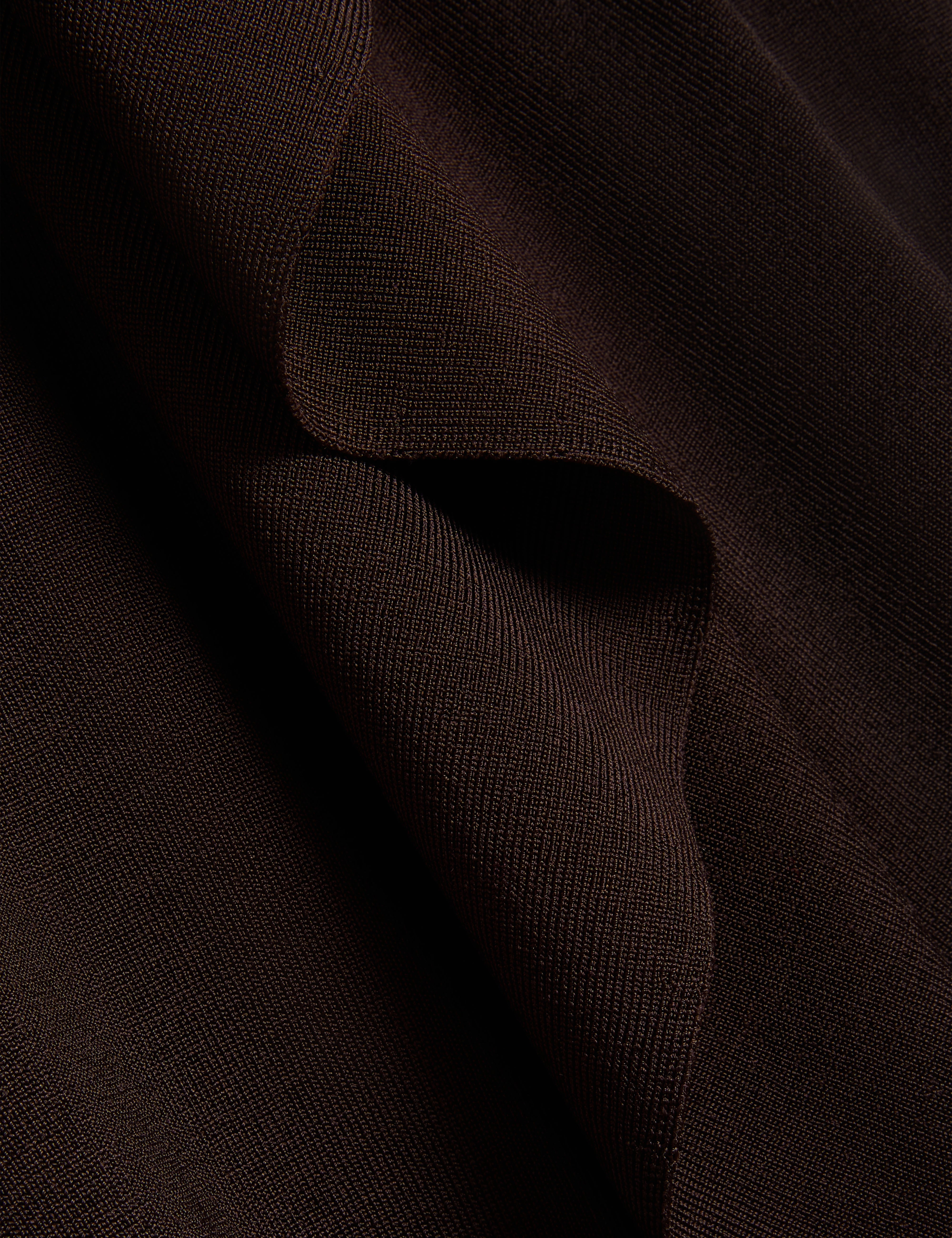 Elliyy Waterfall Front Cardigan Dk-Brown