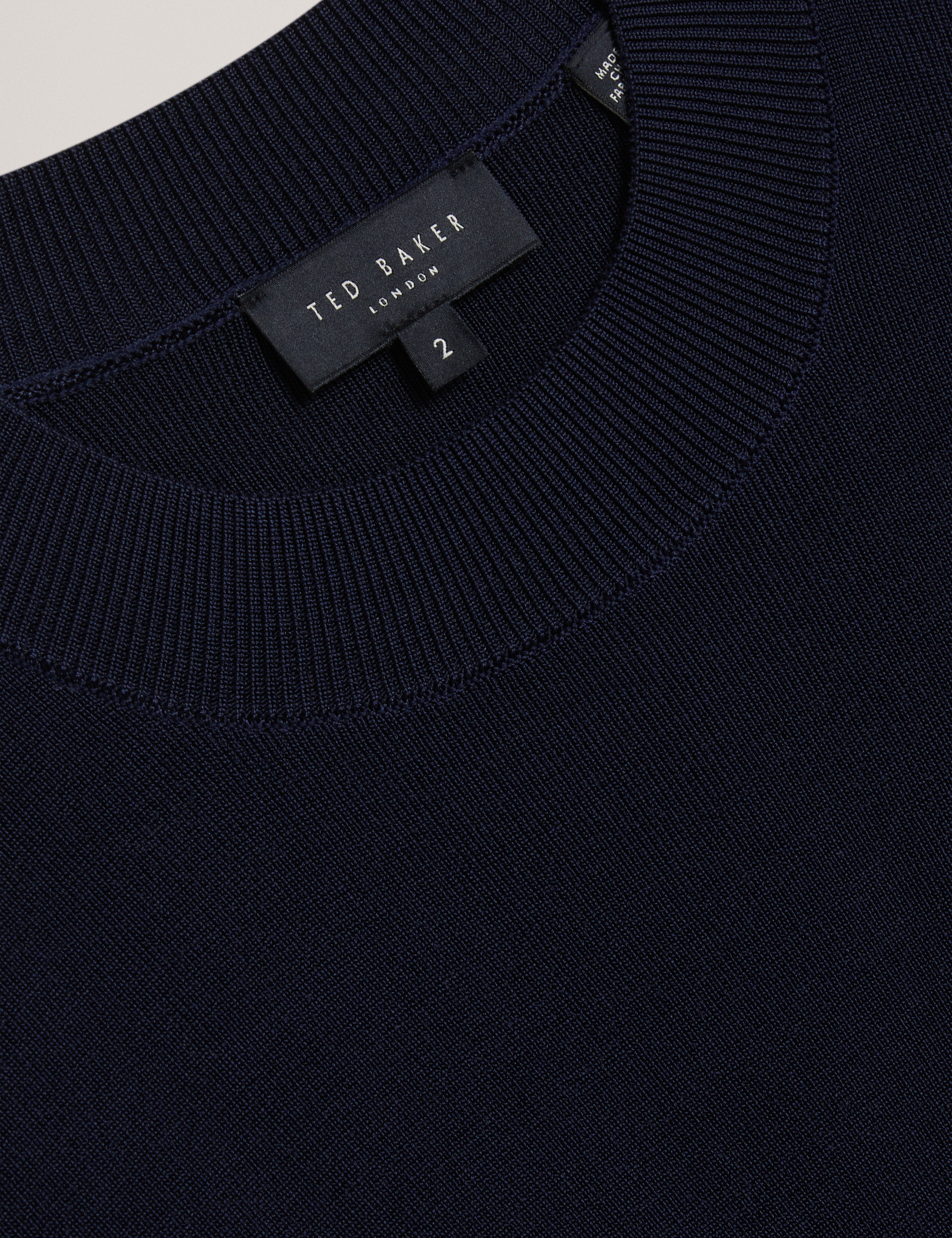 Felixia Knitted Half Sleeve Tee Navy