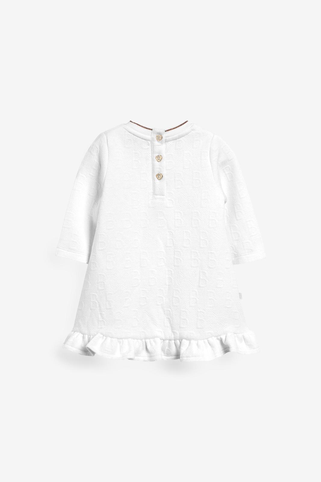 Jacquard Dress White