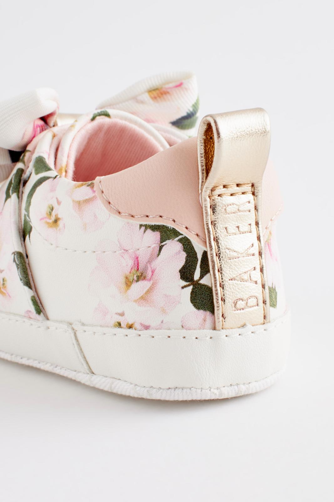 Organza Bow White Trainer Padders White
