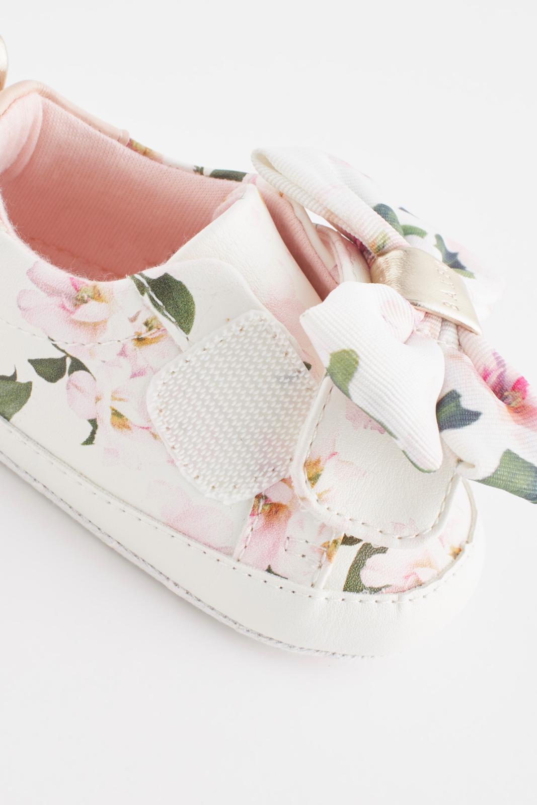 Organza Bow White Trainer Padders White