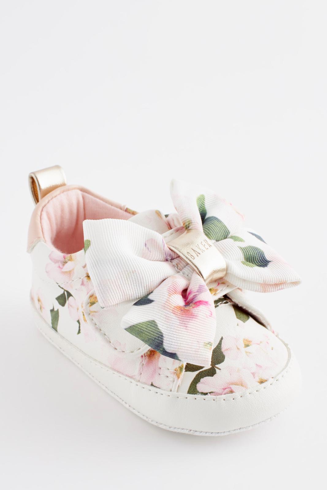 Organza Bow White Trainer Padders White