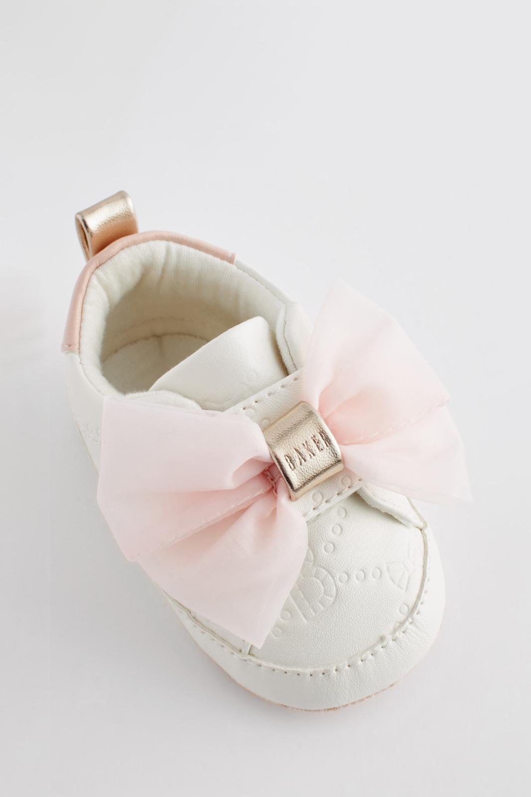 Organza Bow Trainer Padders White
